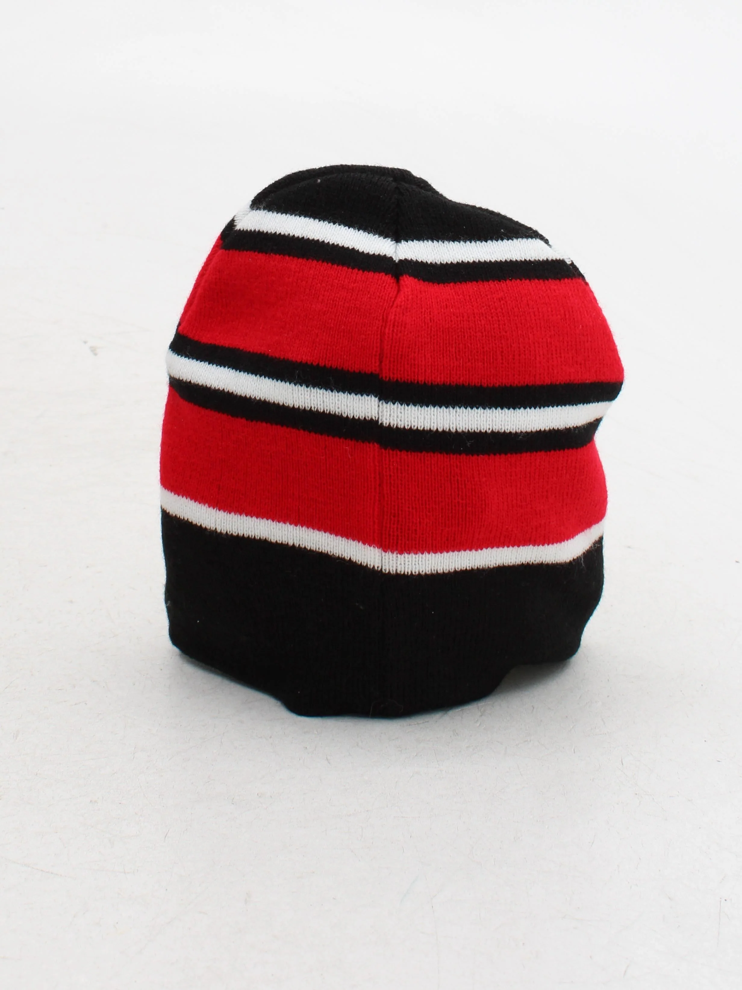Manchester United Men's Hat M Multi Striped 100% Other Beanie - Image 2