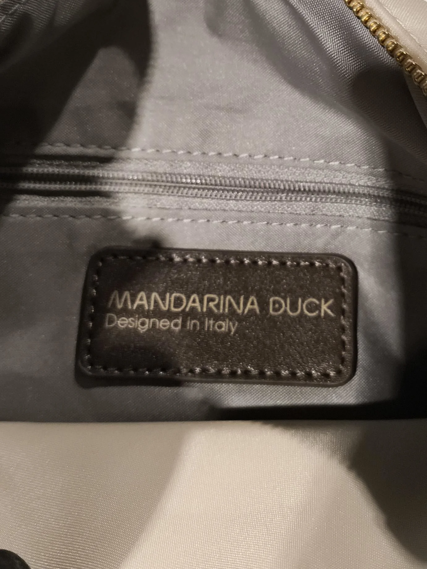 Mandarina Duck Men's Bag Cream 100% Nylon Satchel - Image 5