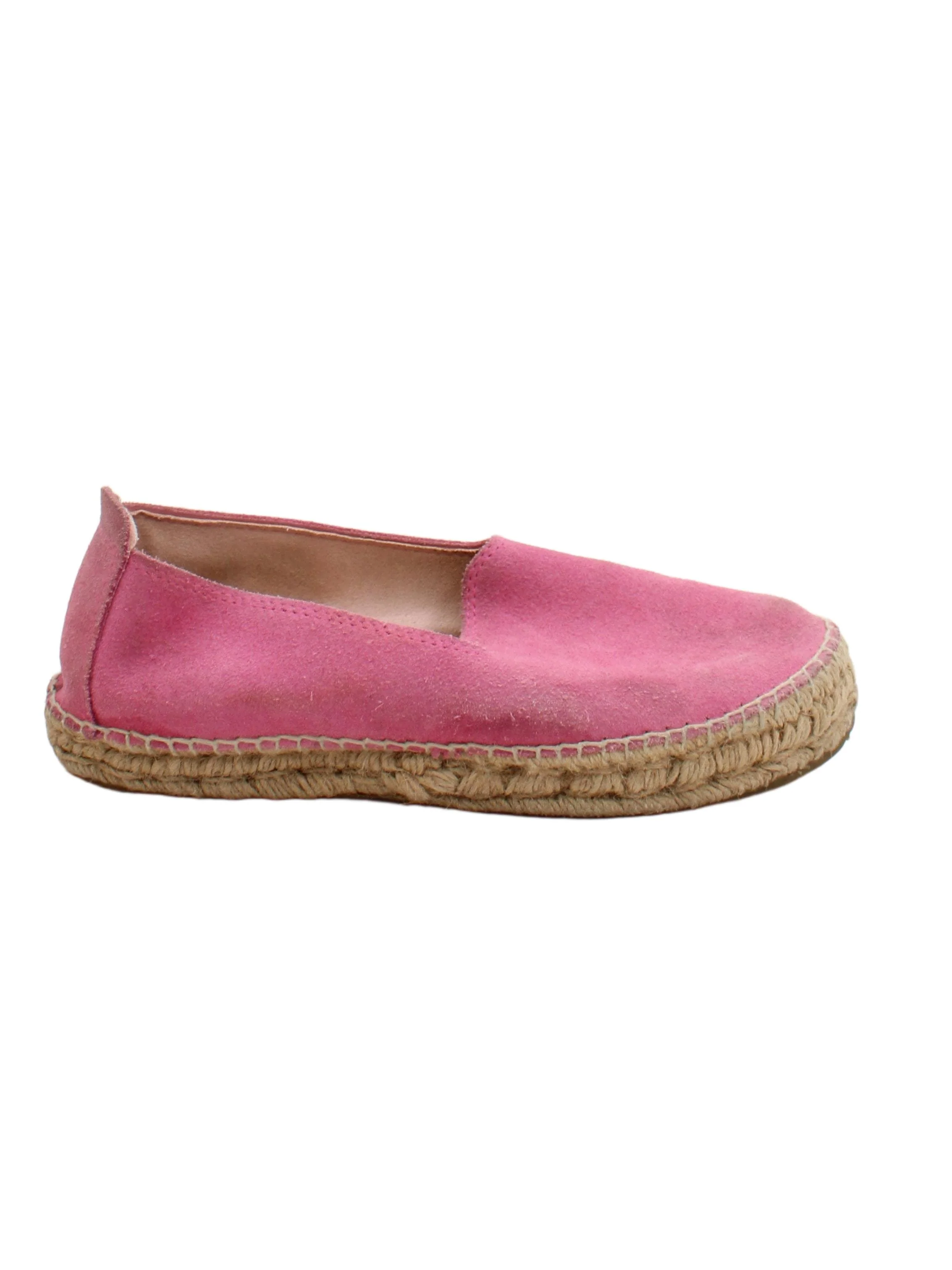 Manebi Women's Flat Shoes UK 6 Pink 100% Suede Loafer