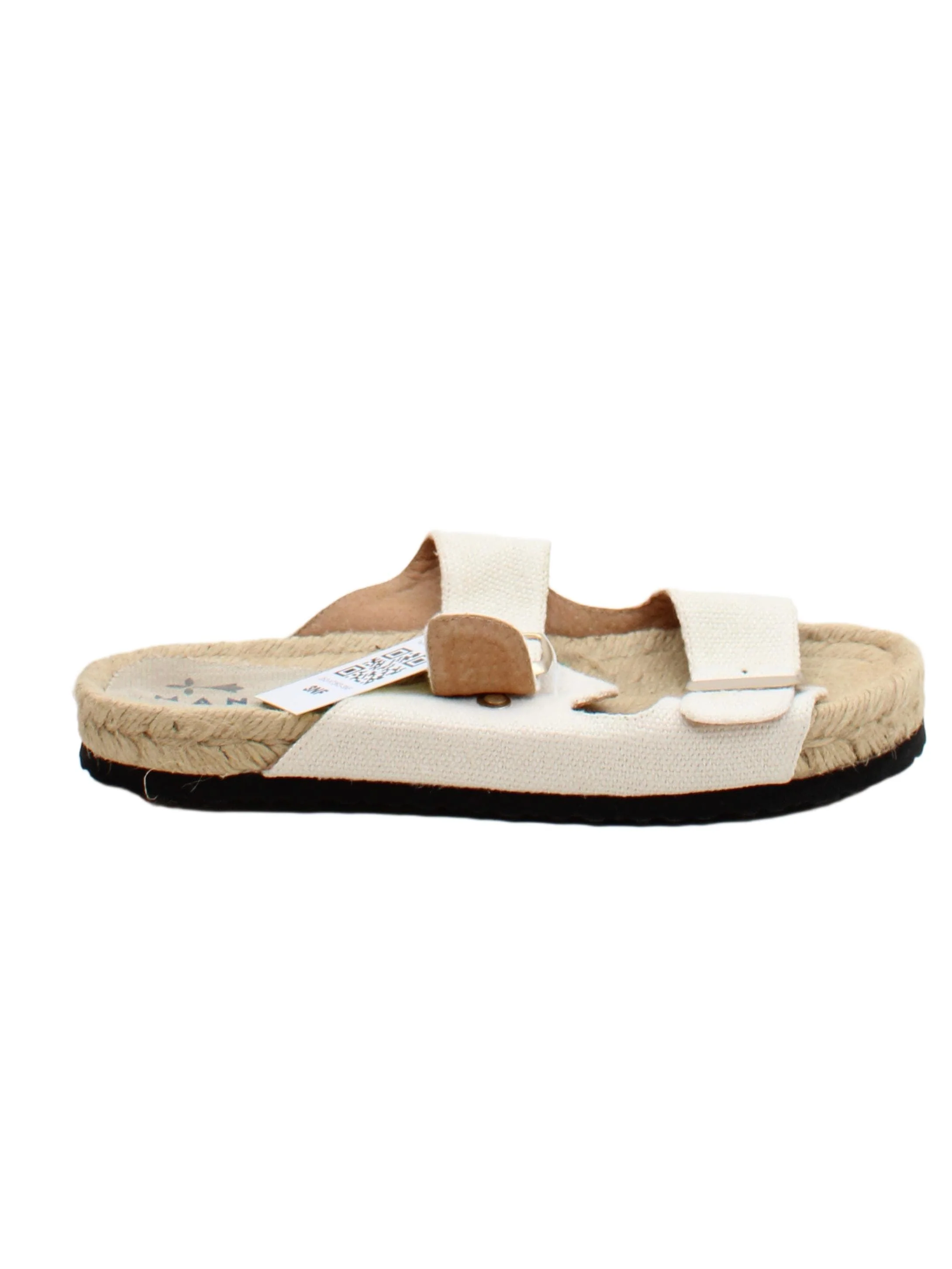 Manebi Women's Sandals UK 6 Cream 100% Other Espadrille