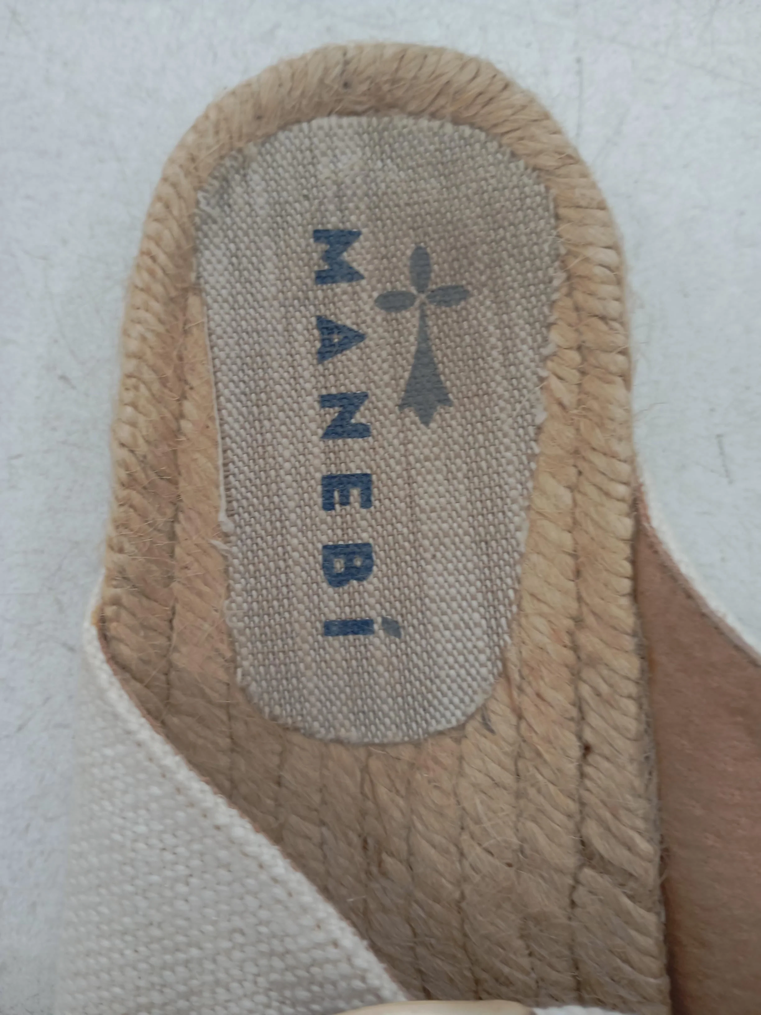 Manebi Women's Sandals UK 6 Cream 100% Other Espadrille - Image 6