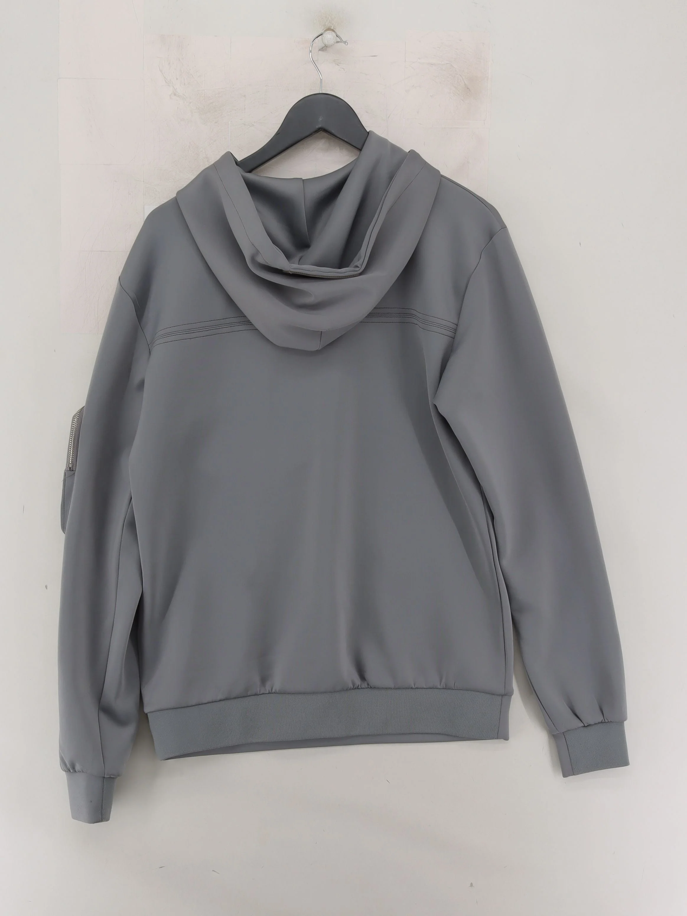 Maniere De Voir Men's Hoodie M Grey Polyester with Elastane Pullover - Image 2