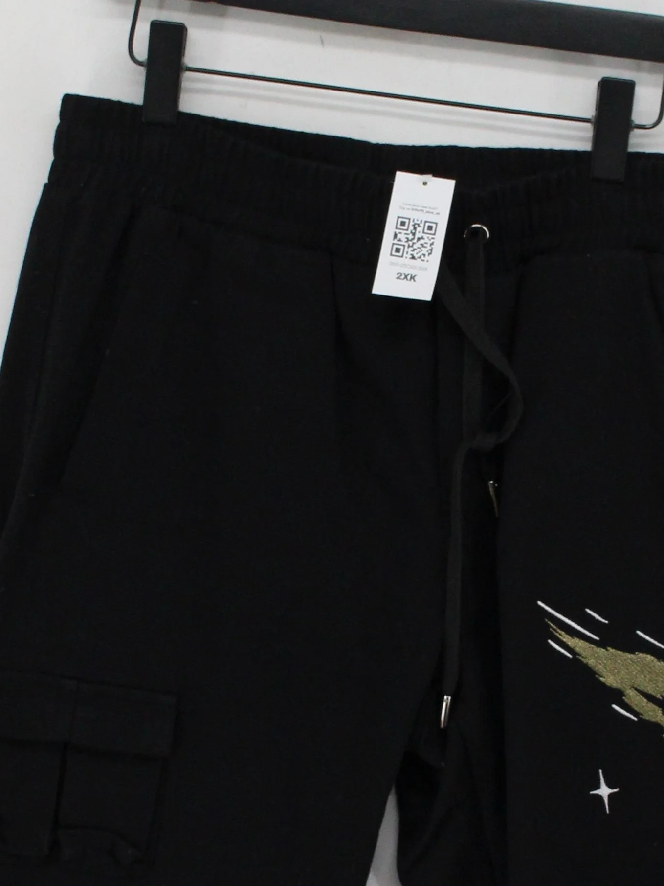 Maniere De Voir Men's Sports Bottoms L Black 100% Cotton Sweatpants - Image 3