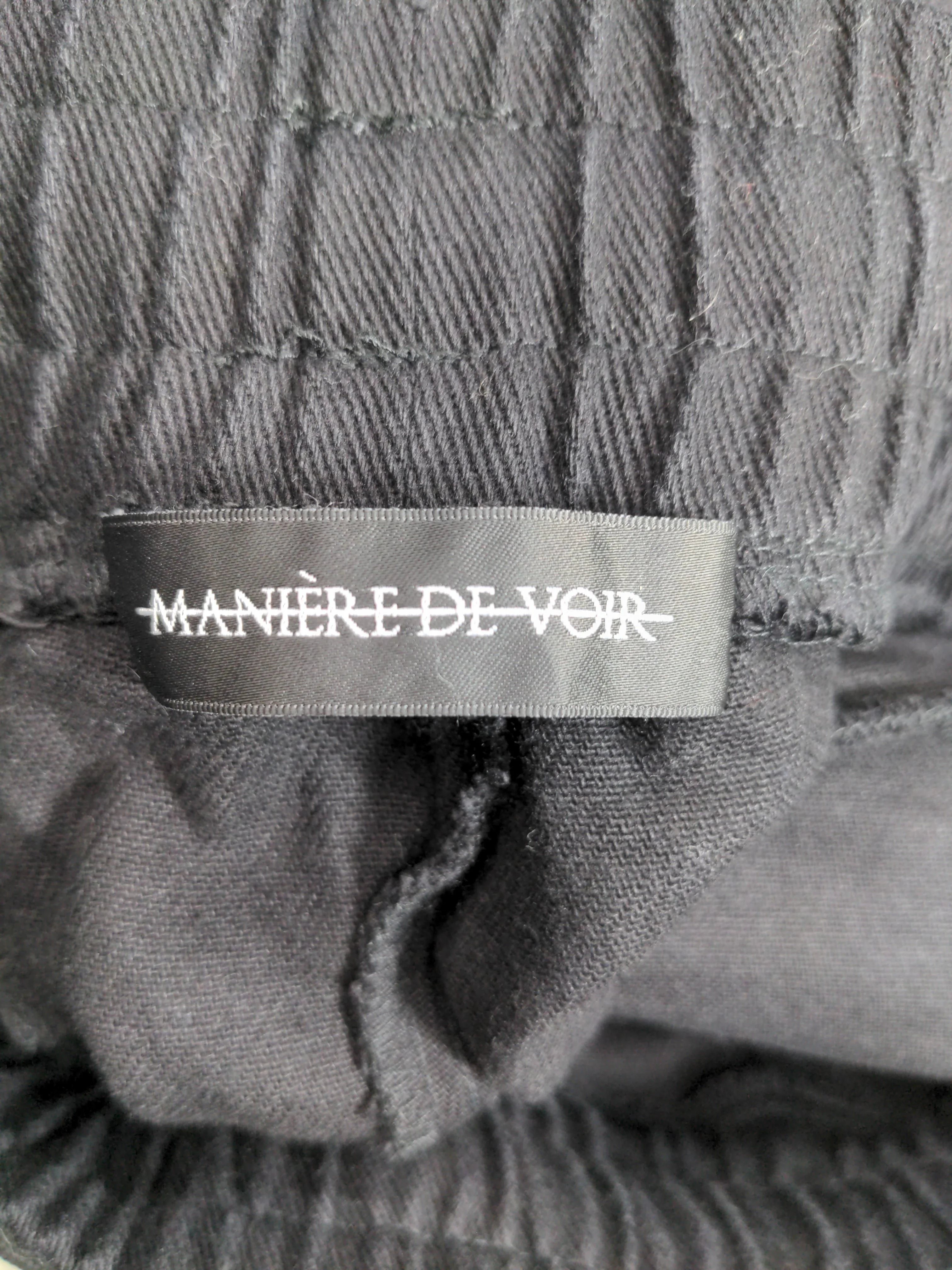 Maniere De Voir Men's Sports Bottoms L Black 100% Cotton Sweatpants - Image 5