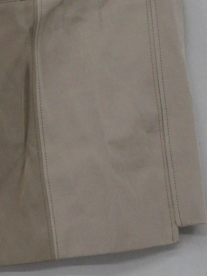 Maniere De Voir Women's Mini Skirt UK 10 Cream Faux Leather - Image 4