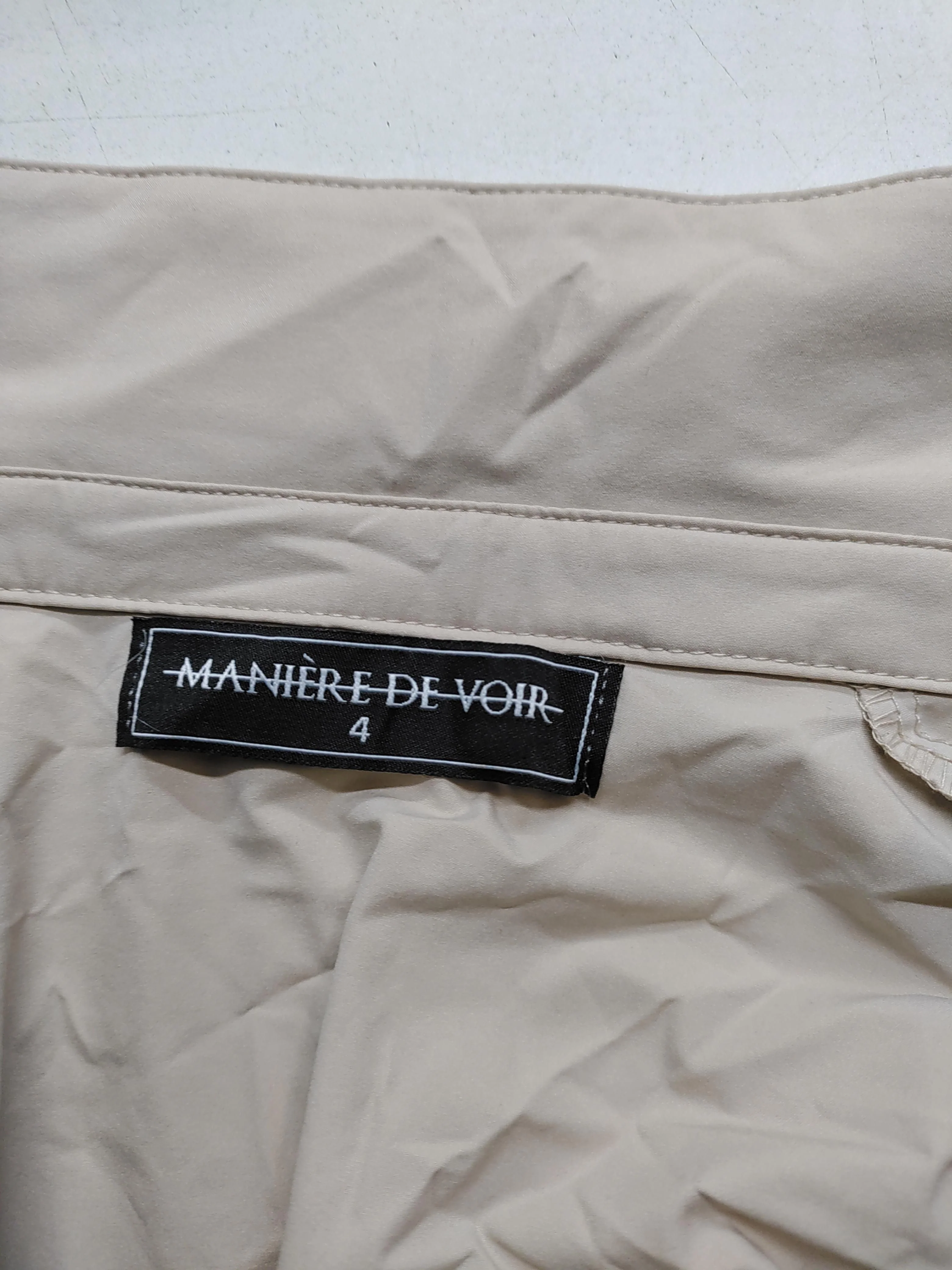 Maniere De Voir Women's Shirt UK 4 Cream 100% Polyester Basic - Image 5