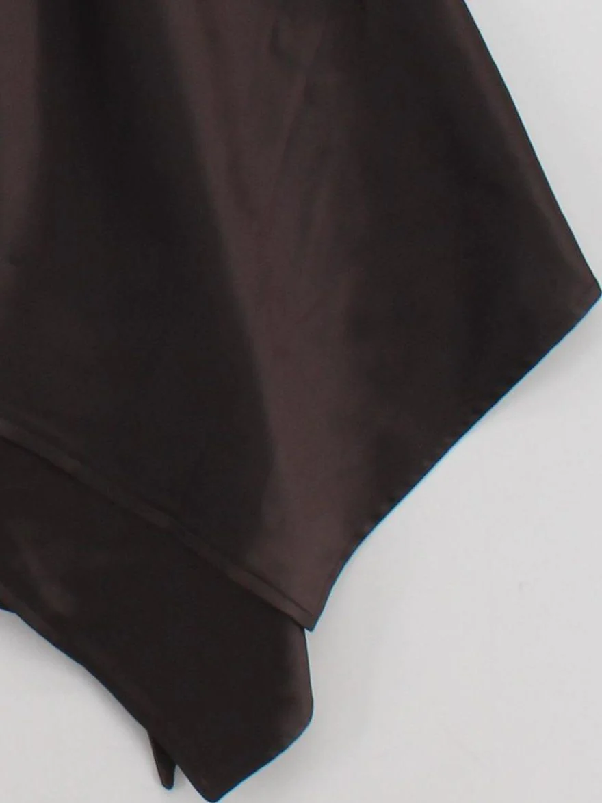 Maniere De Voir Women's Top UK 6 Brown Polyester with Elastane Basic - Image 4