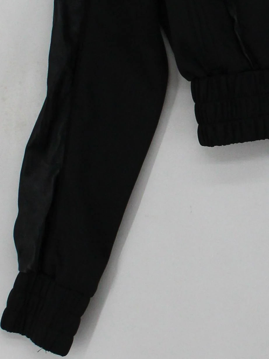 Maniere De Voir Women's Top UK 8 Black Polyester with Elastane Cropped - Image 4