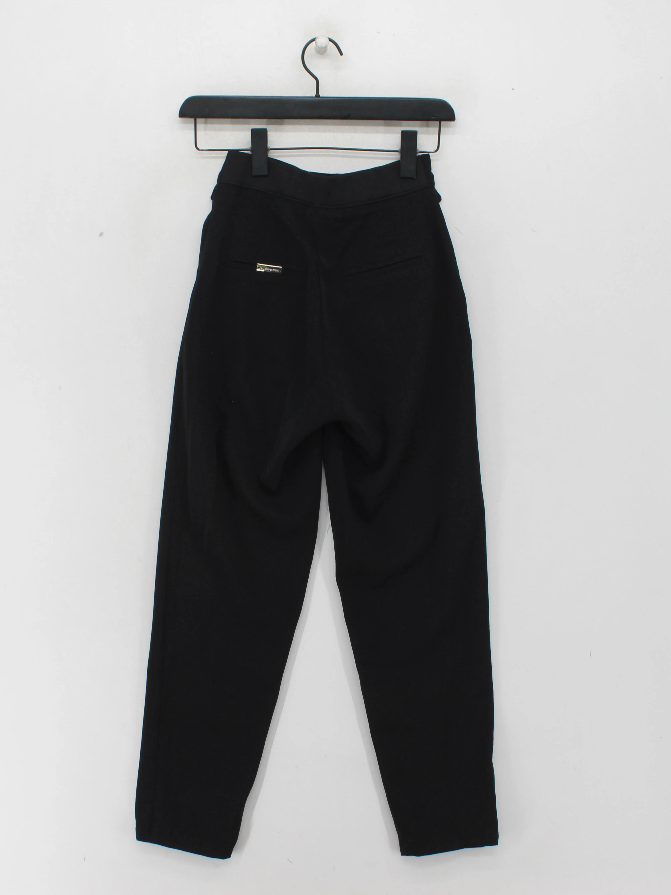 Maniere De Voir Women's Trousers UK 4 Black Polyester with Elastane Sweatpants - Image 2