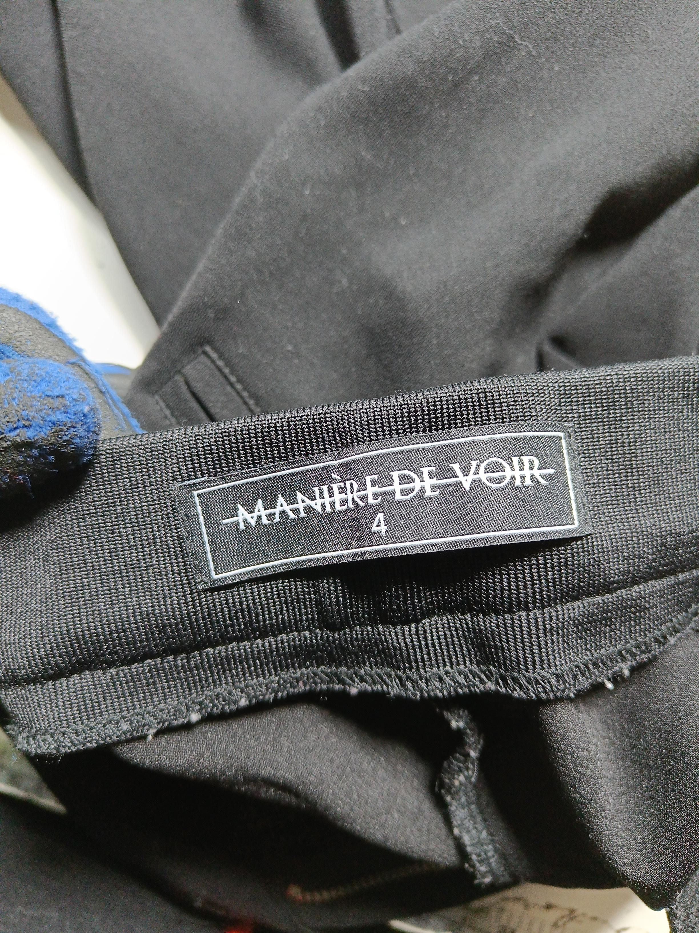 Maniere De Voir Women's Trousers UK 4 Black Polyester with Elastane Sweatpants - Image 7