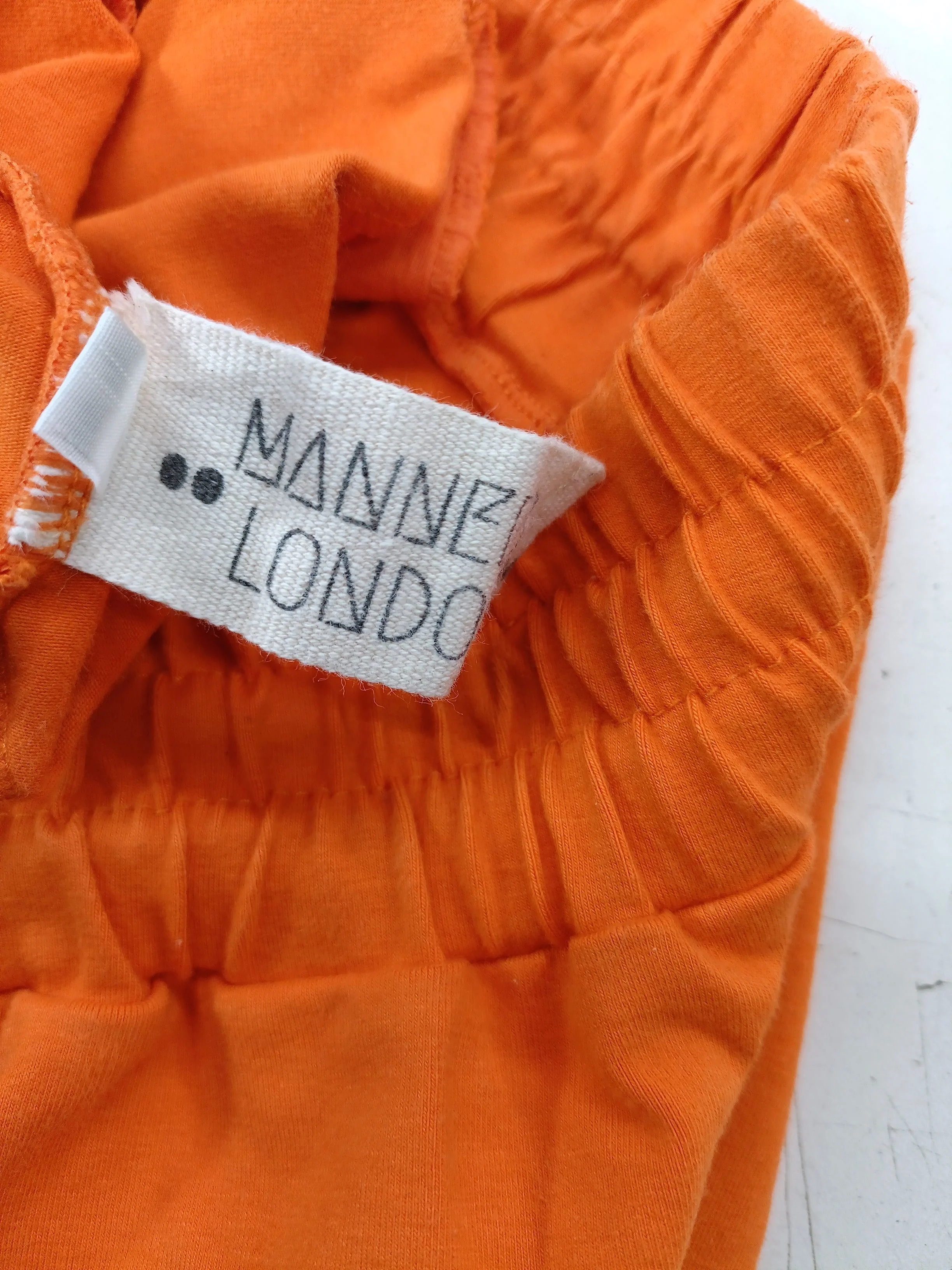Manners London Women's Shorts L Orange Cotton with Spandex Sweat - Image 6