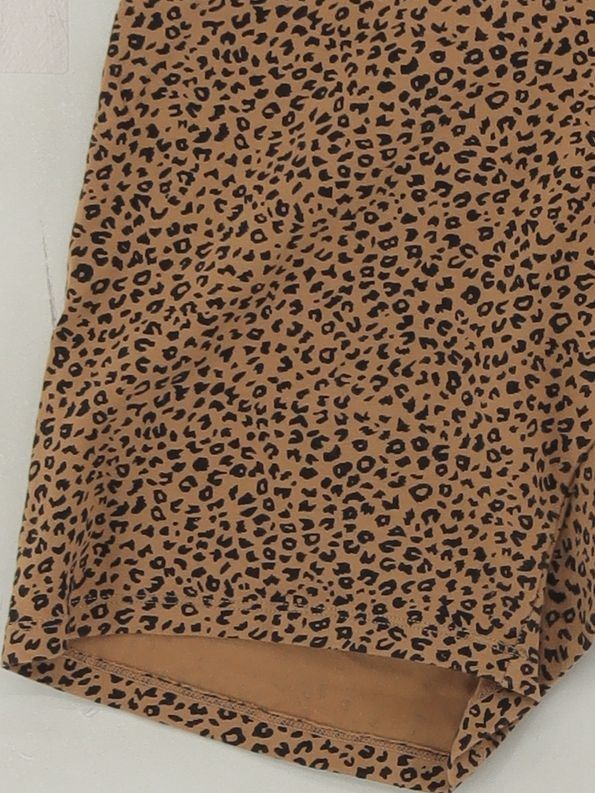 Manners London Women's Shorts M Brown Animal Print Cotton with Spandex Sweat - Image 4
