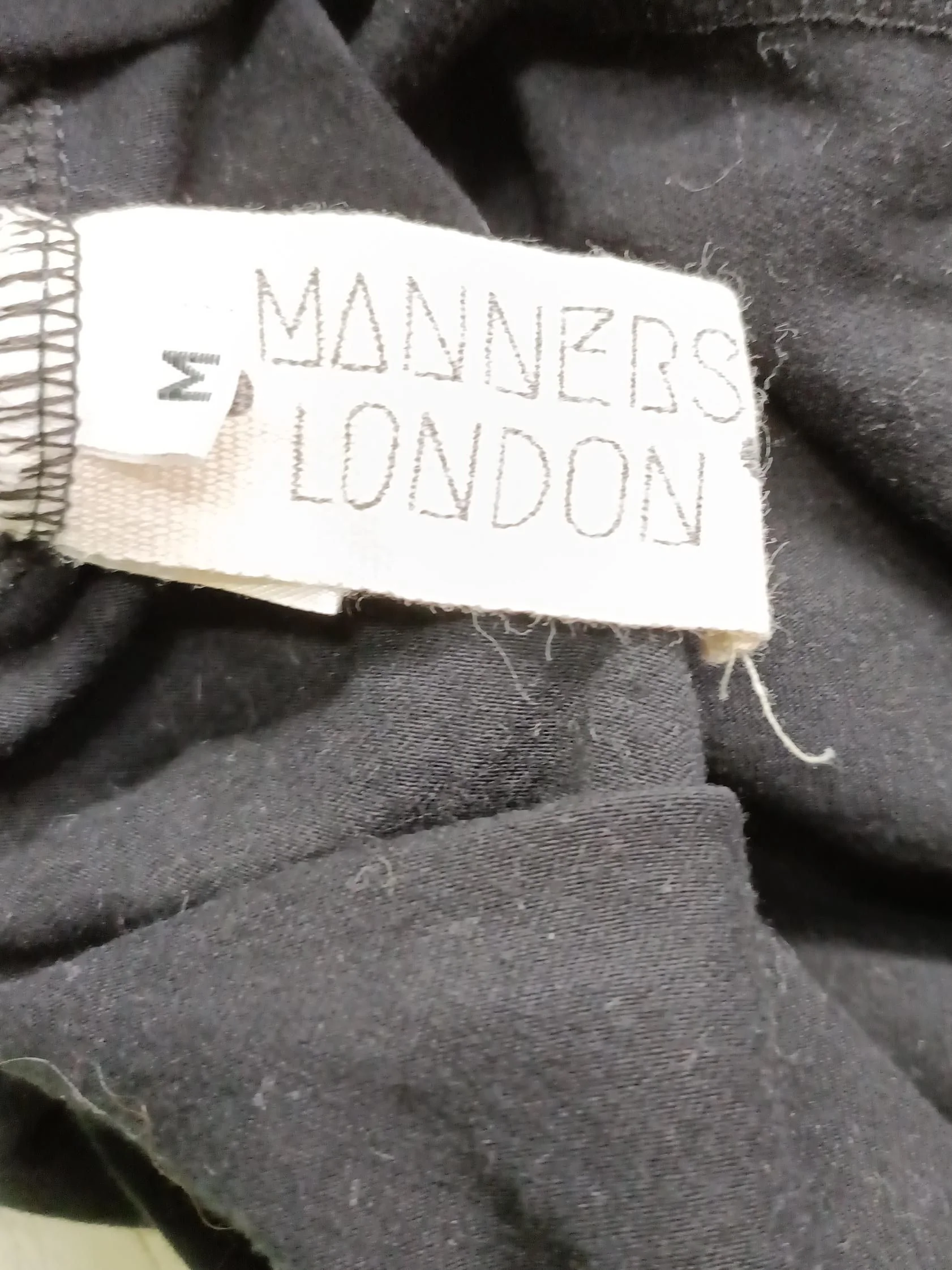 Manners London Women's T-Shirt M Black Cotton with Spandex Basic - Image 5