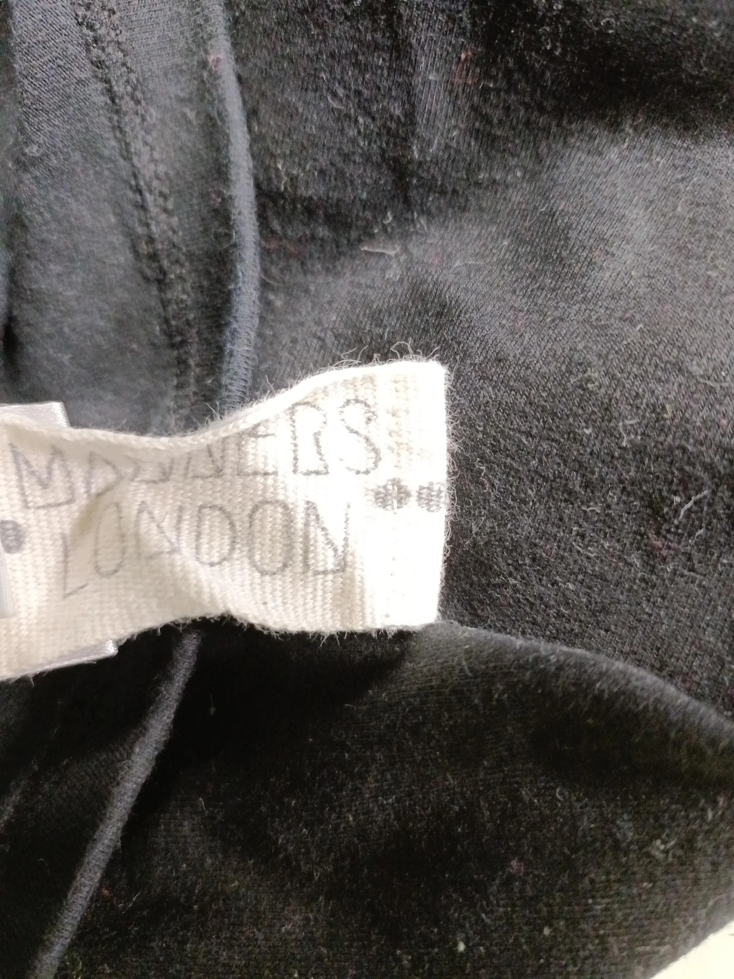 Manners London Women's T-Shirt S Black Cotton with Spandex Basic - Image 6