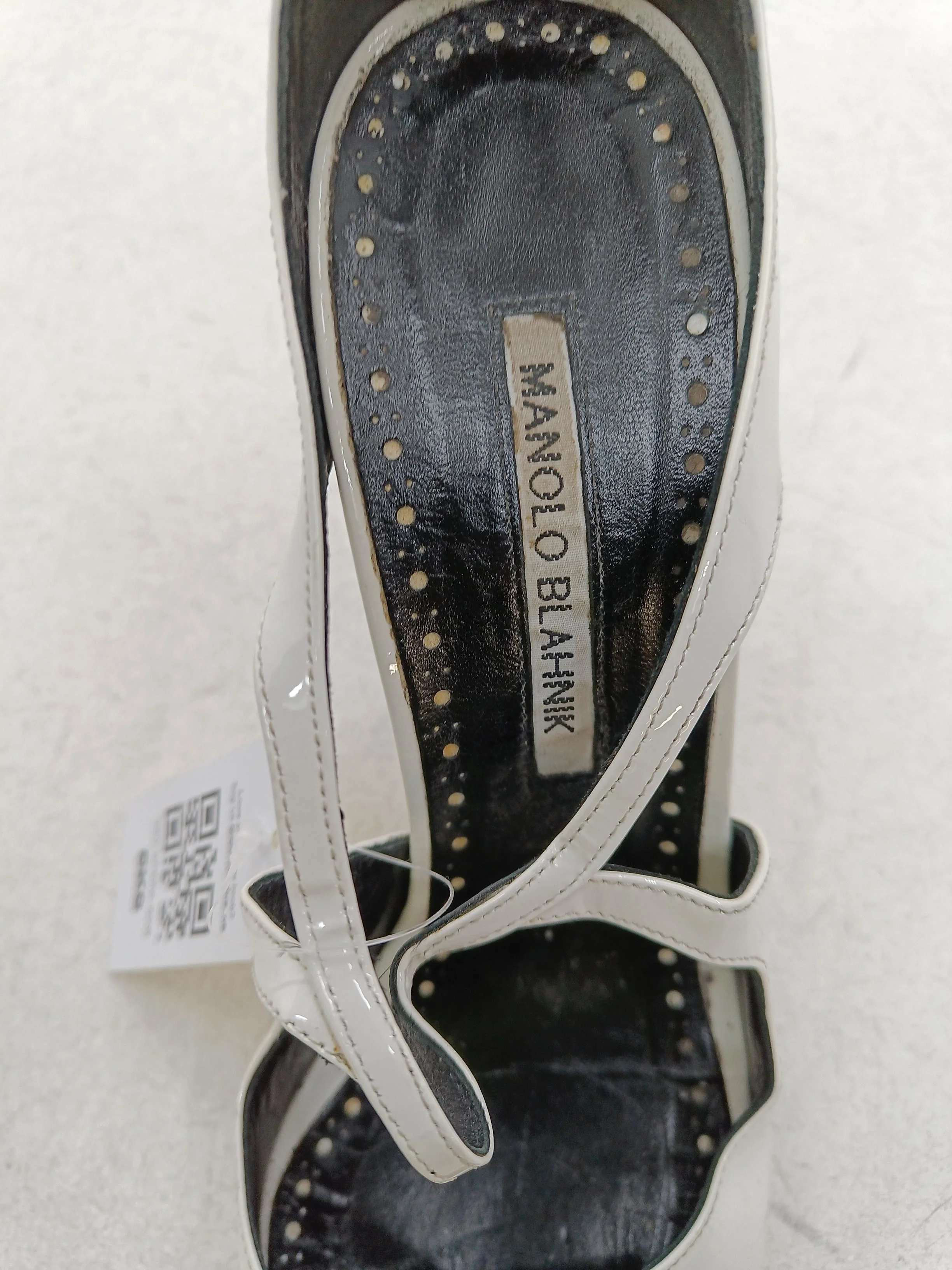 Manolo Blahnik Women's Heels UK 6.5 White 100% Leather Court - Image 6
