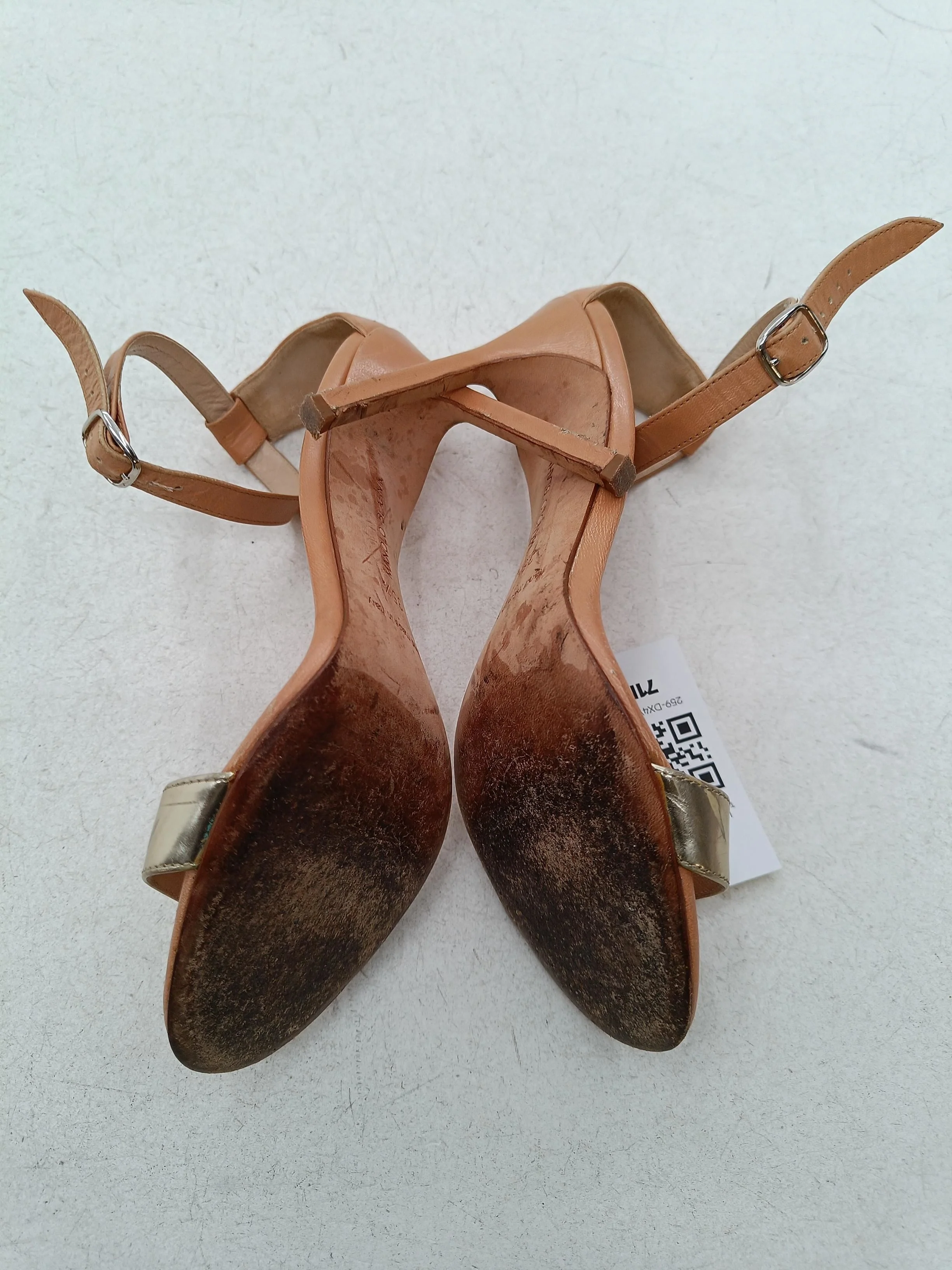 Manolo Blahnik Women's Sandals UK 3 Tan Leather with Other Strappy - Image 7