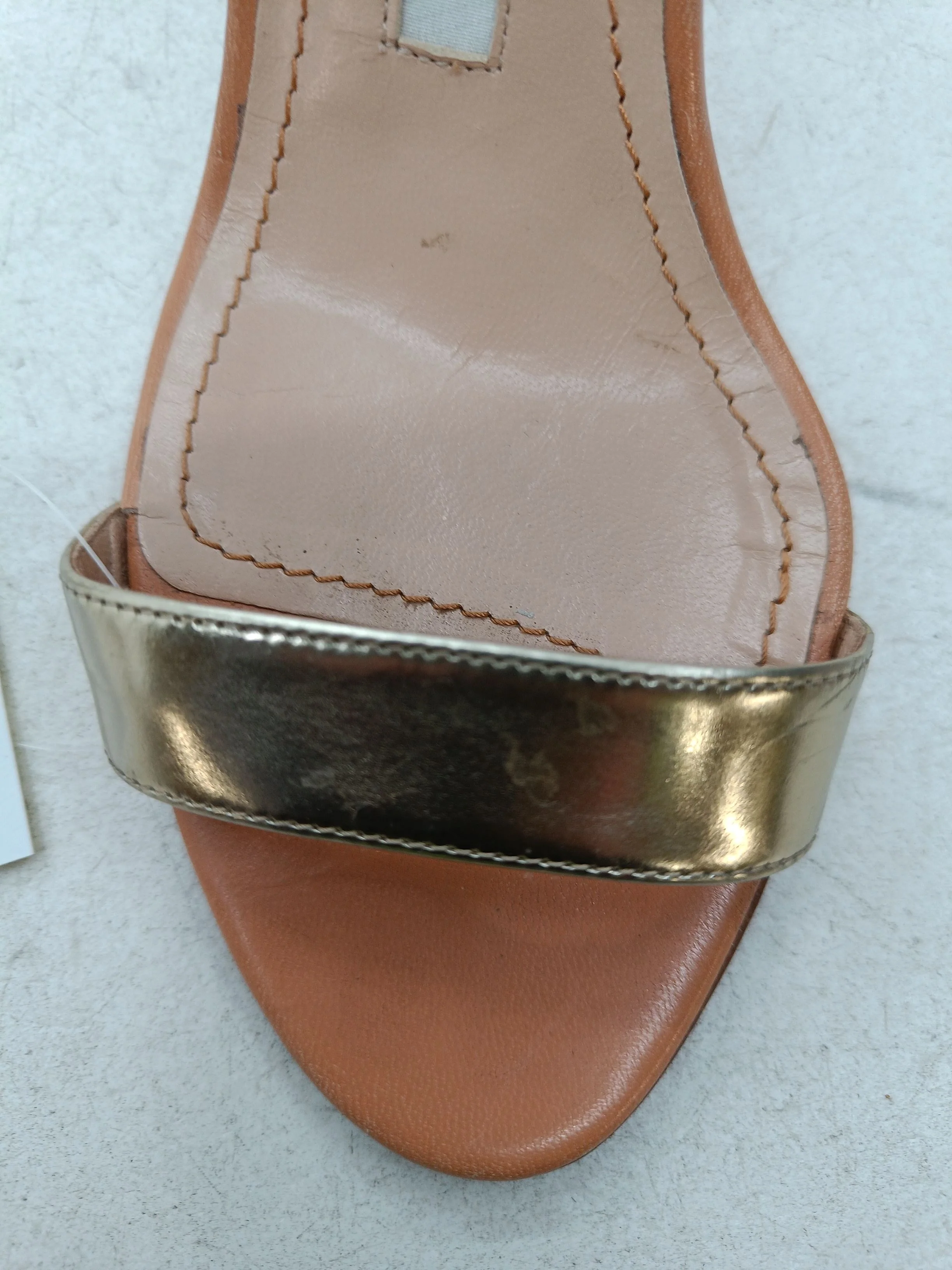 Manolo Blahnik Women's Sandals UK 3 Tan Leather with Other Strappy - Image 8