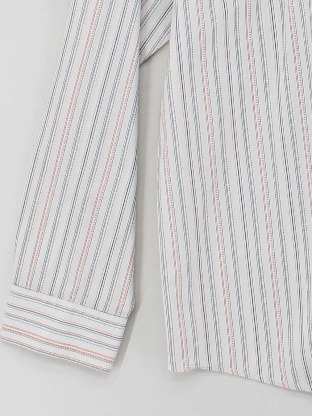 Mantaray Men's Shirt M White Striped 100% Cotton Basic - Image 4