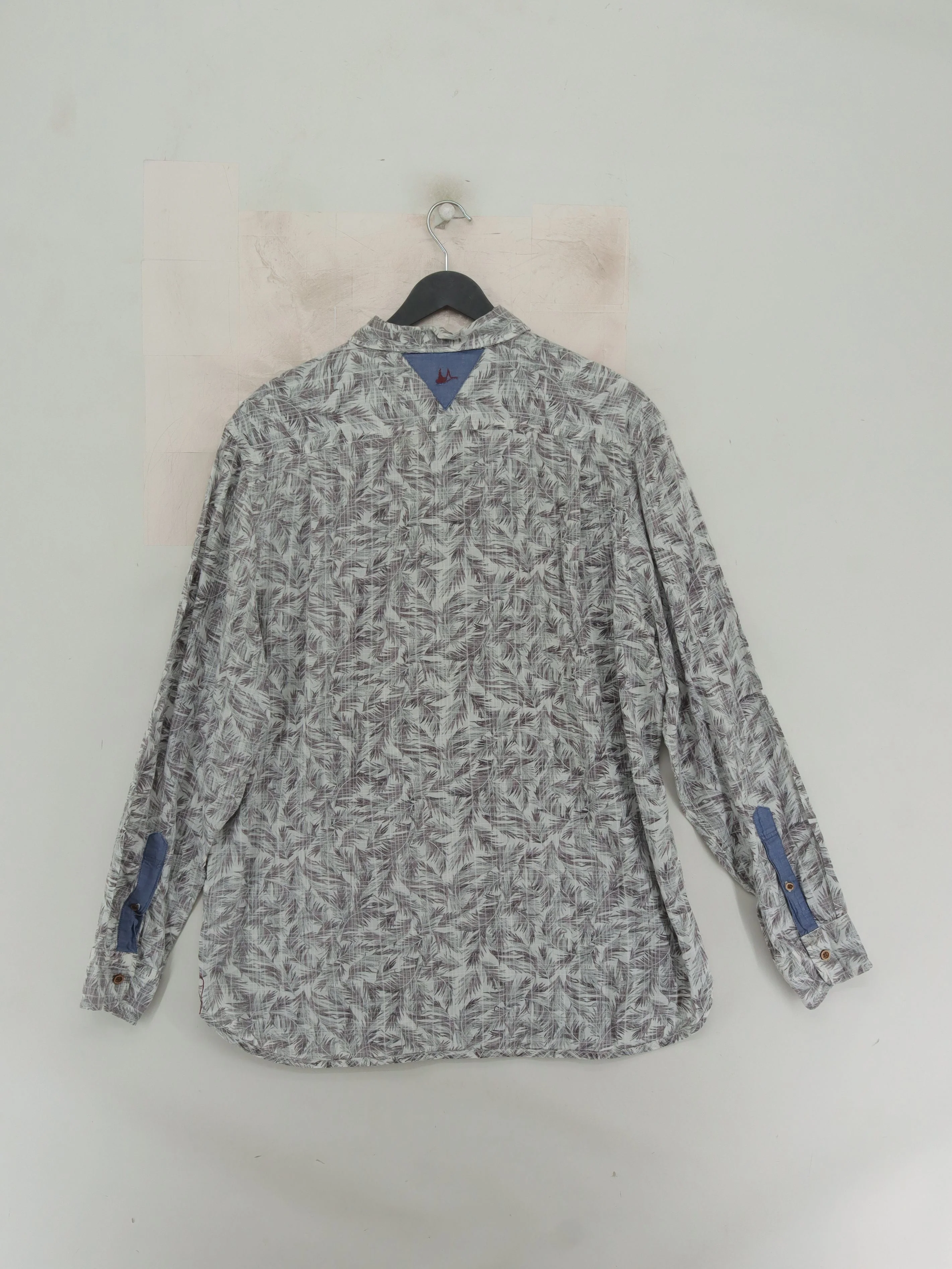 Mantaray Men's Shirt XL White Floral 100% Cotton Basic - Image 2