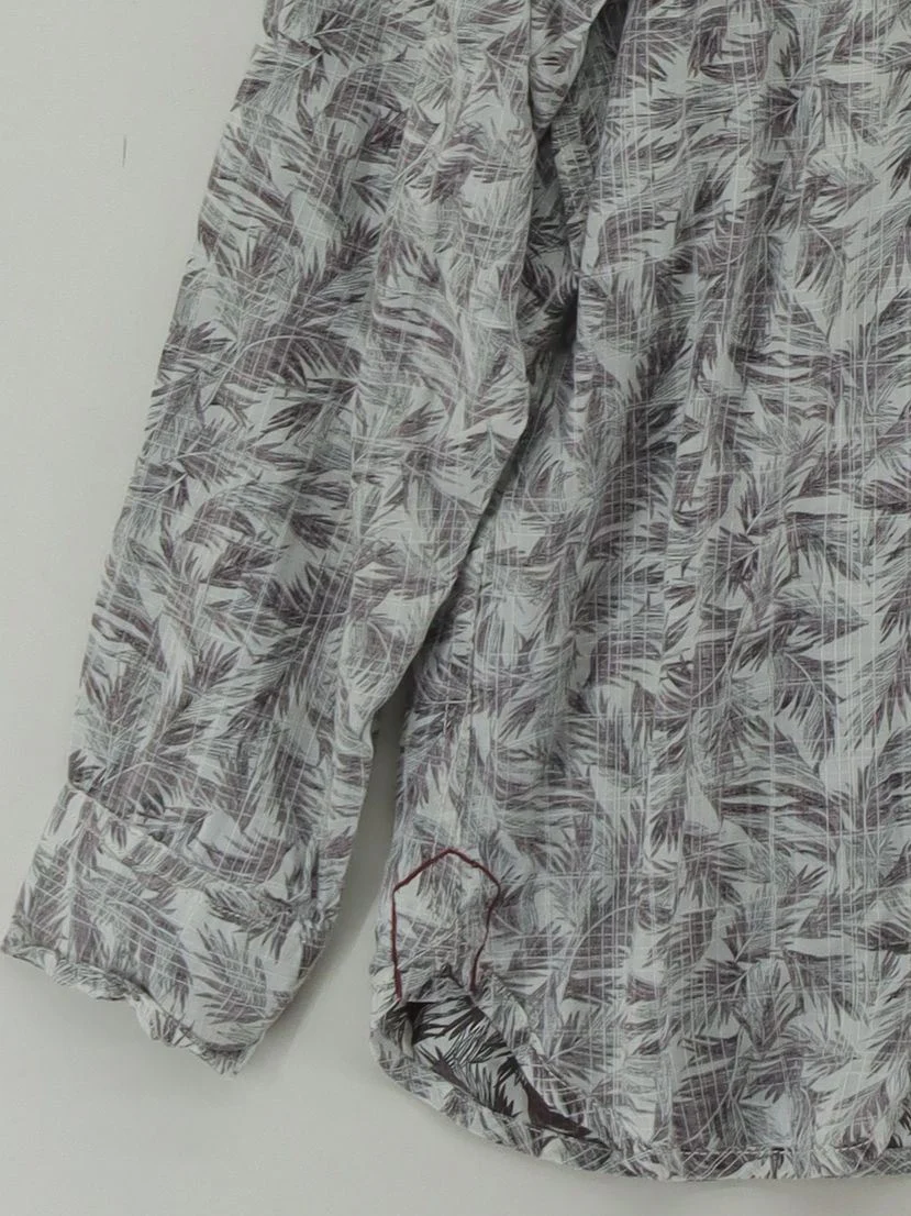 Mantaray Men's Shirt XL White Floral 100% Cotton Basic - Image 4