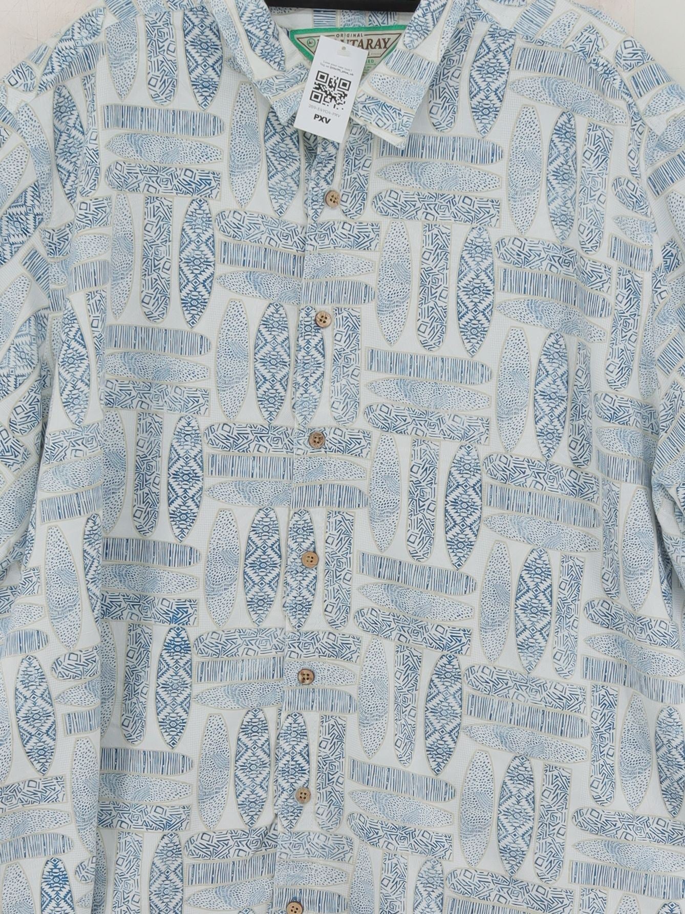 Mantaray Men's Shirt XXL Blue Viscose with Polyester Basic - Image 3