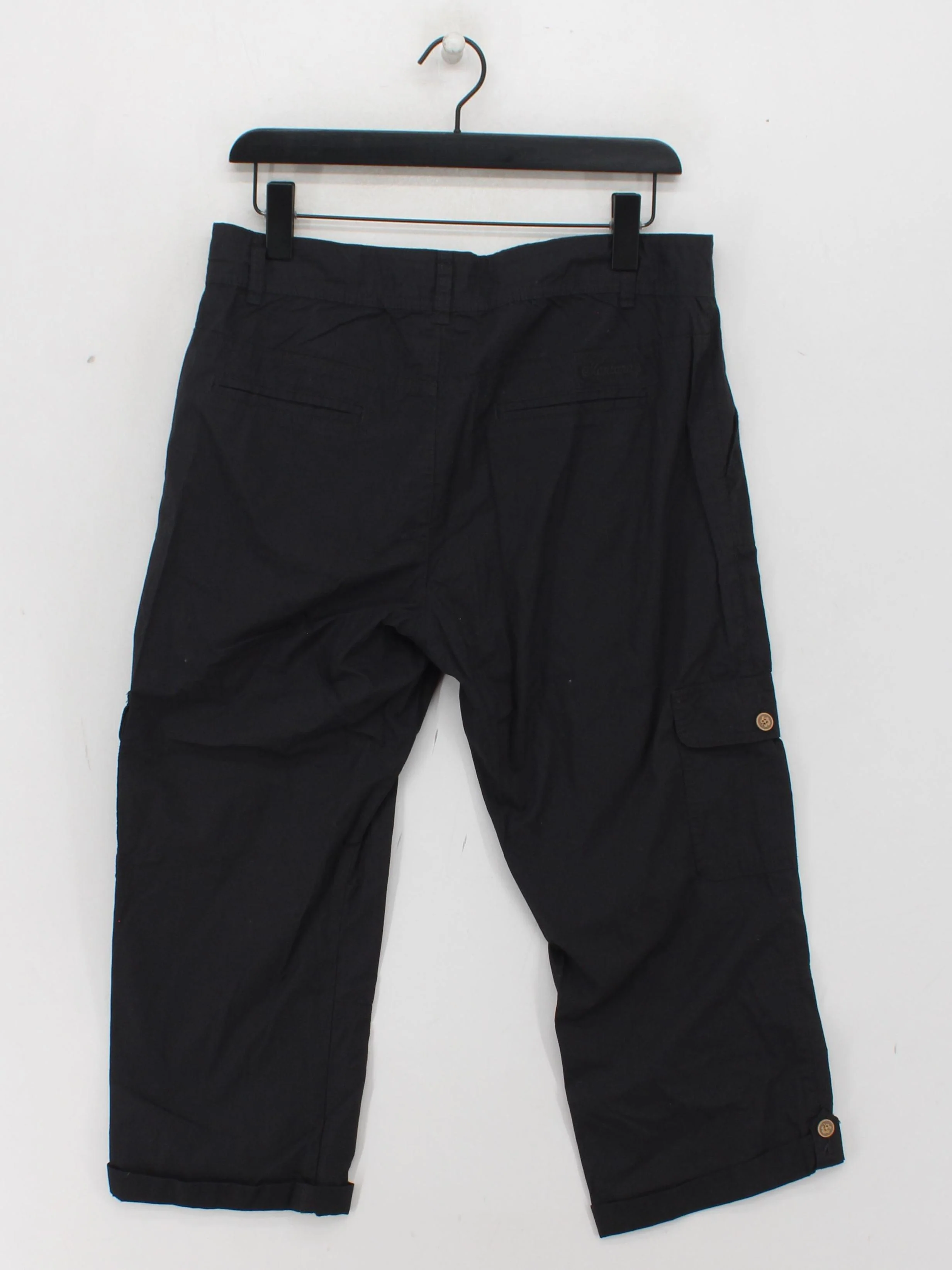 Mantaray Men's Shorts L Black Graphic 100% Cotton Cargo - Image 2