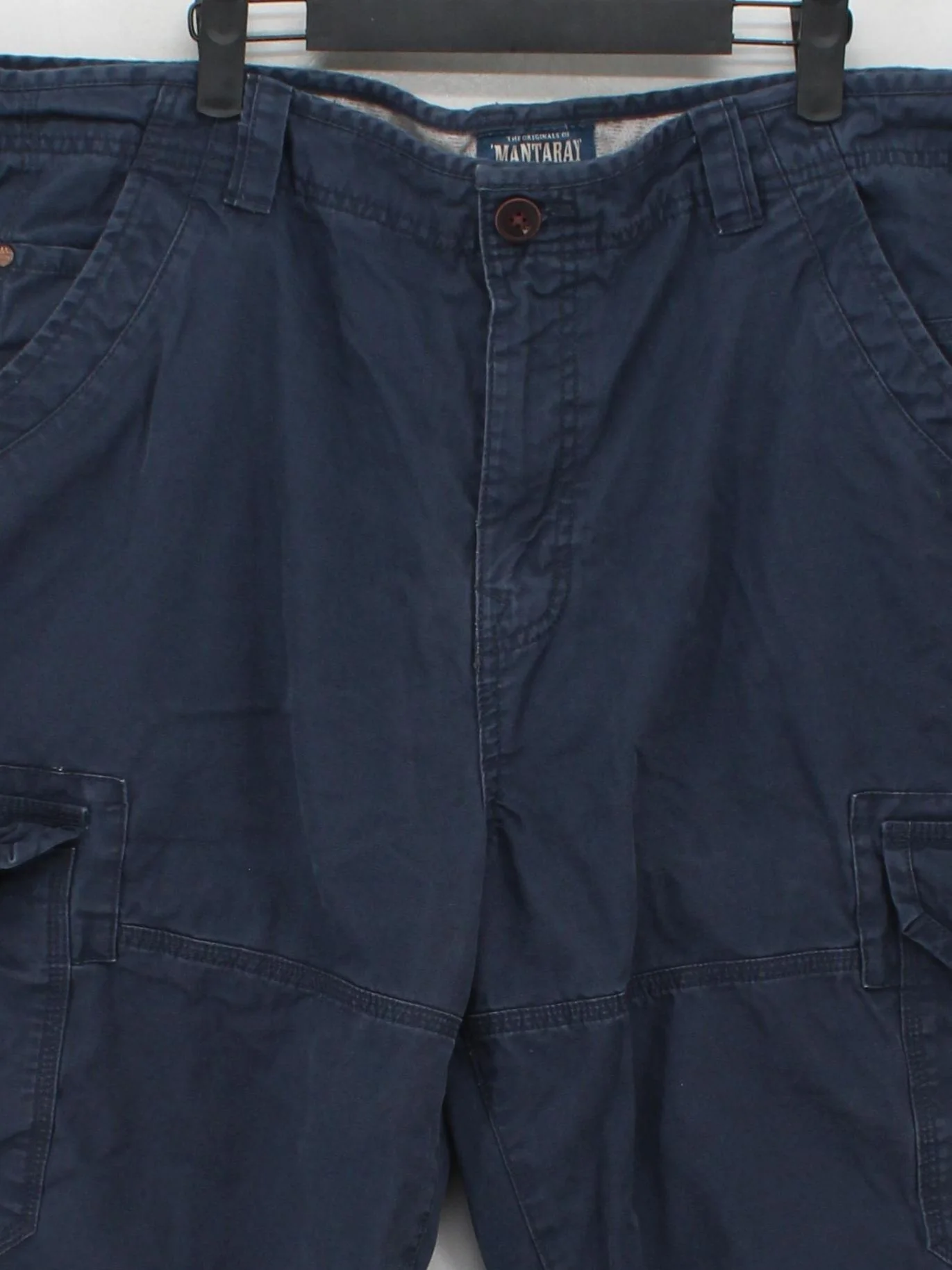 Mantaray Men's Shorts W 46 in Blue 100% Cotton Cargo - Image 3