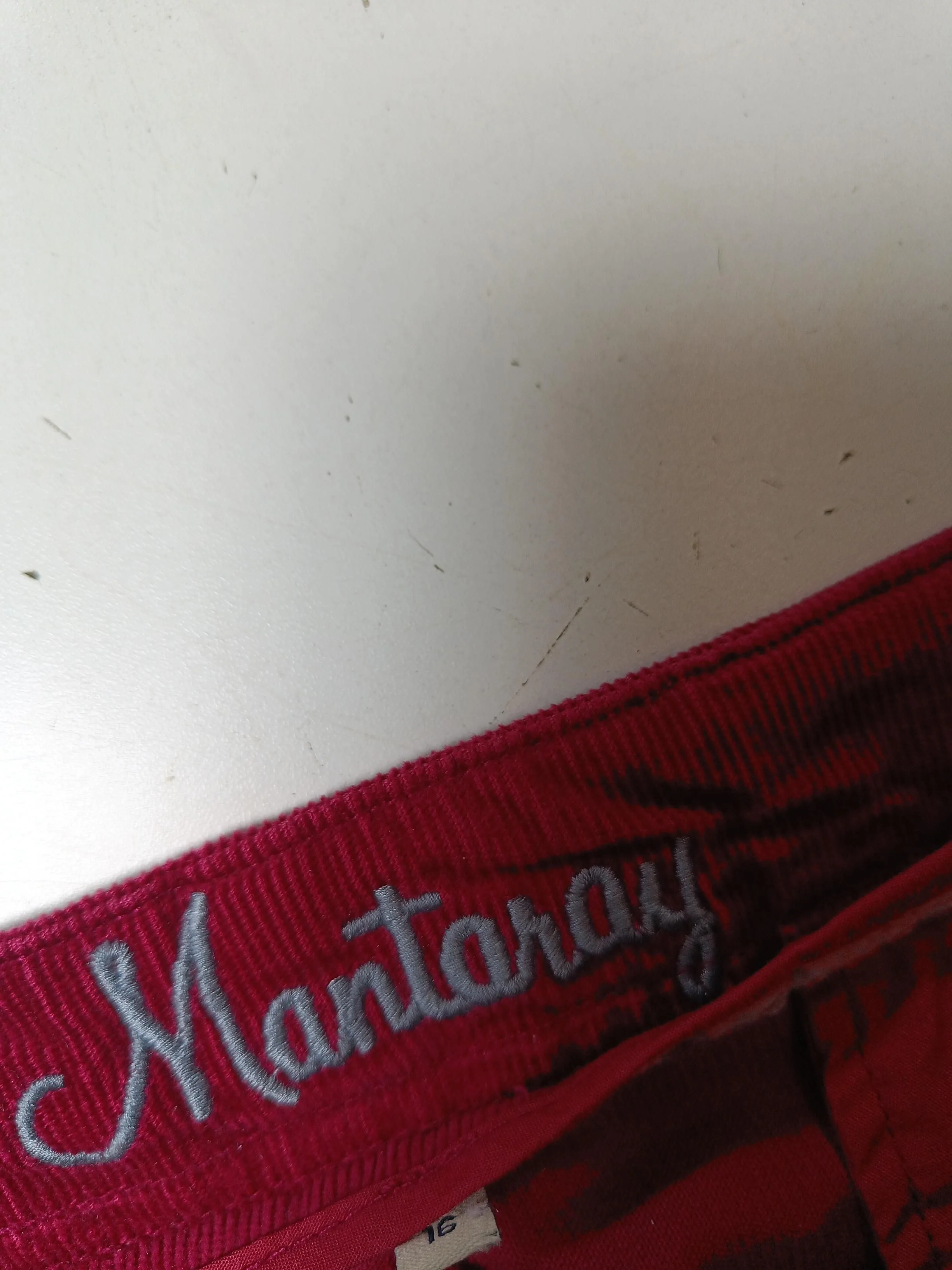 Mantaray Women's Mini Skirt UK 16 Red 100% Cotton Short Mini - Image 6