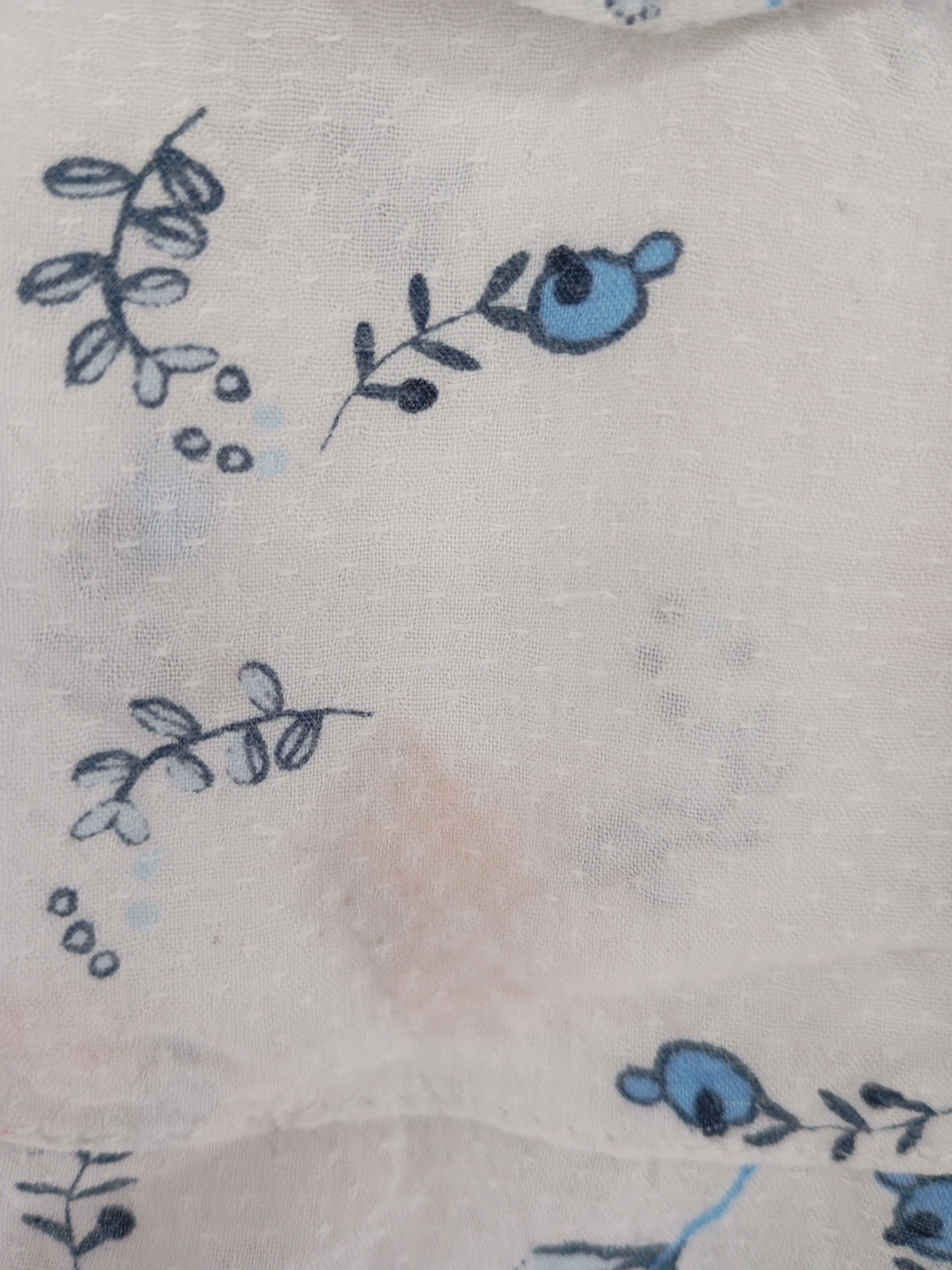 Mantaray Women's Shirt UK 18 White Floral 100% Other 3/4 Sleeve Collared Basic - Image 5