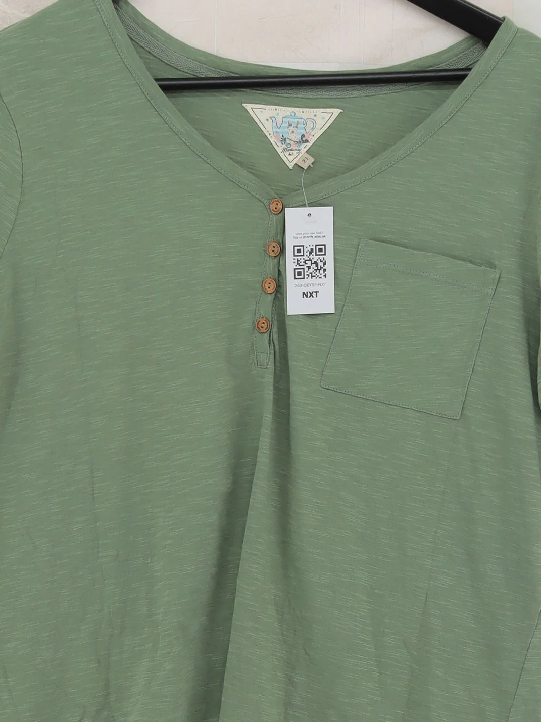 Mantaray Women's T-Shirt XXL Green 100% Cotton Short Sleeve Round Neck Basic - Image 3