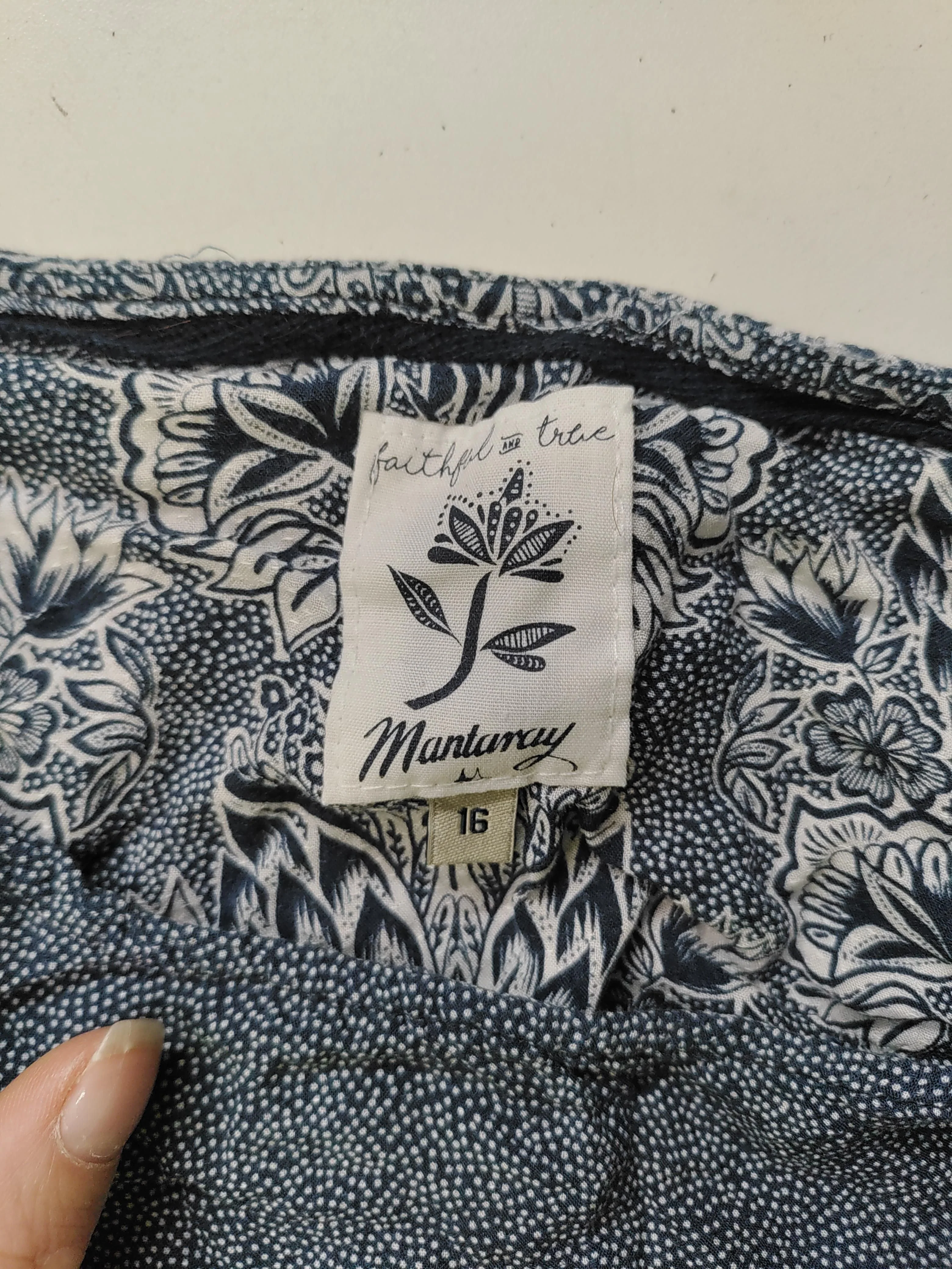 Mantaray Women's Top UK 16 Blue 100% Viscose Basic - Image 5