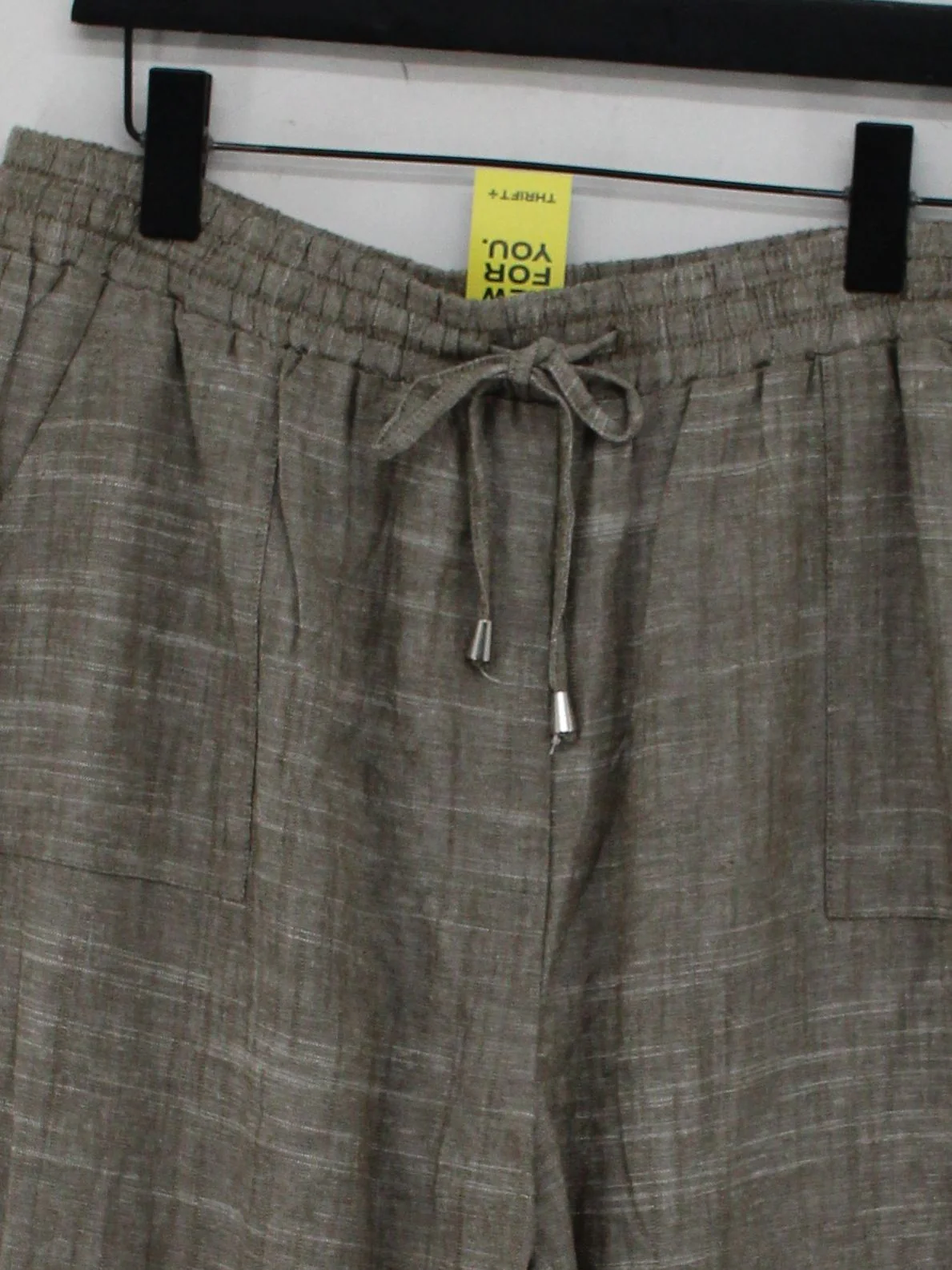 Mantaray Women's Trousers UK 18 Grey Viscose with Linen, Cotton Sweatpants - Image 3