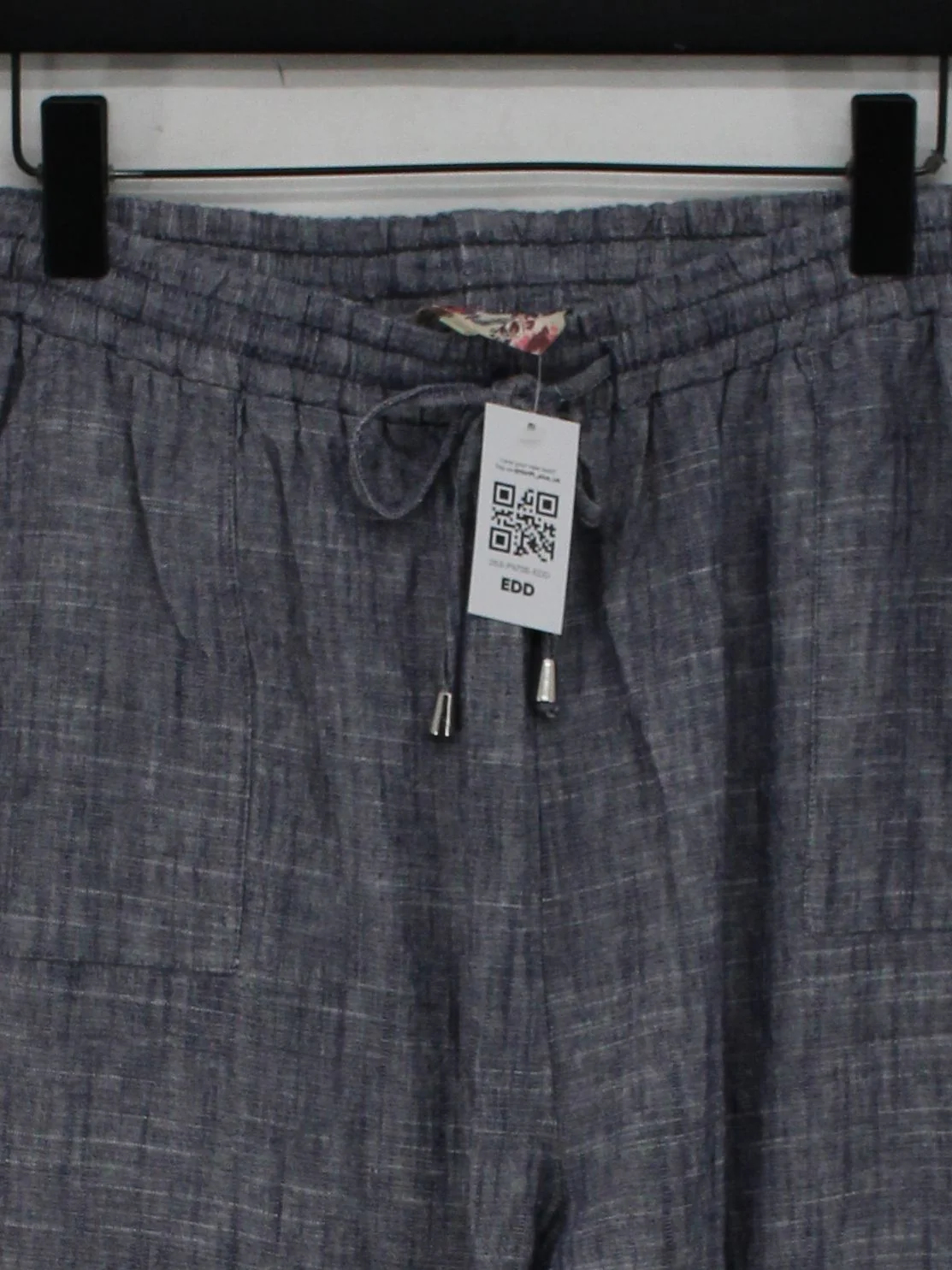 Mantaray Women's Trousers UK 18 Grey Viscose with Linen, Cotton Sweatpants - Image 3