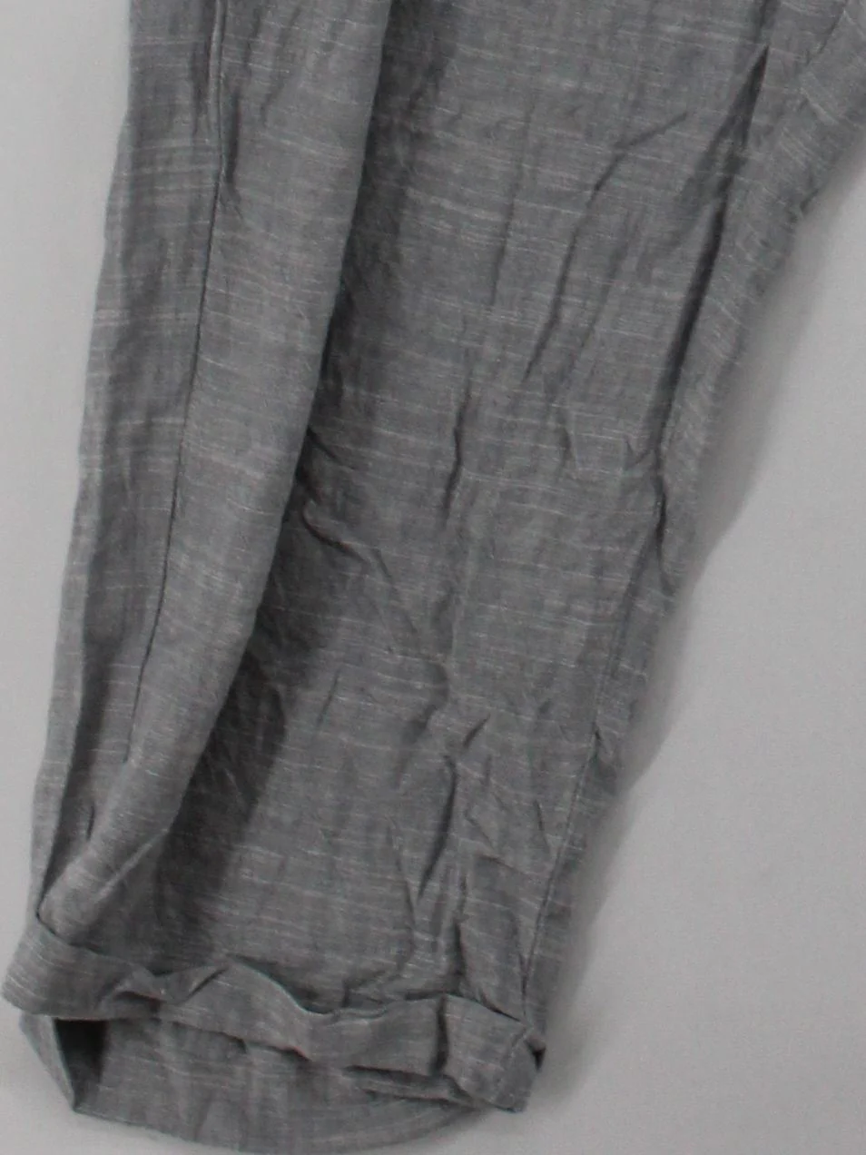 Mantaray Women's Trousers UK 18 Grey Viscose with Linen, Cotton Wide-Leg Capri - Image 4