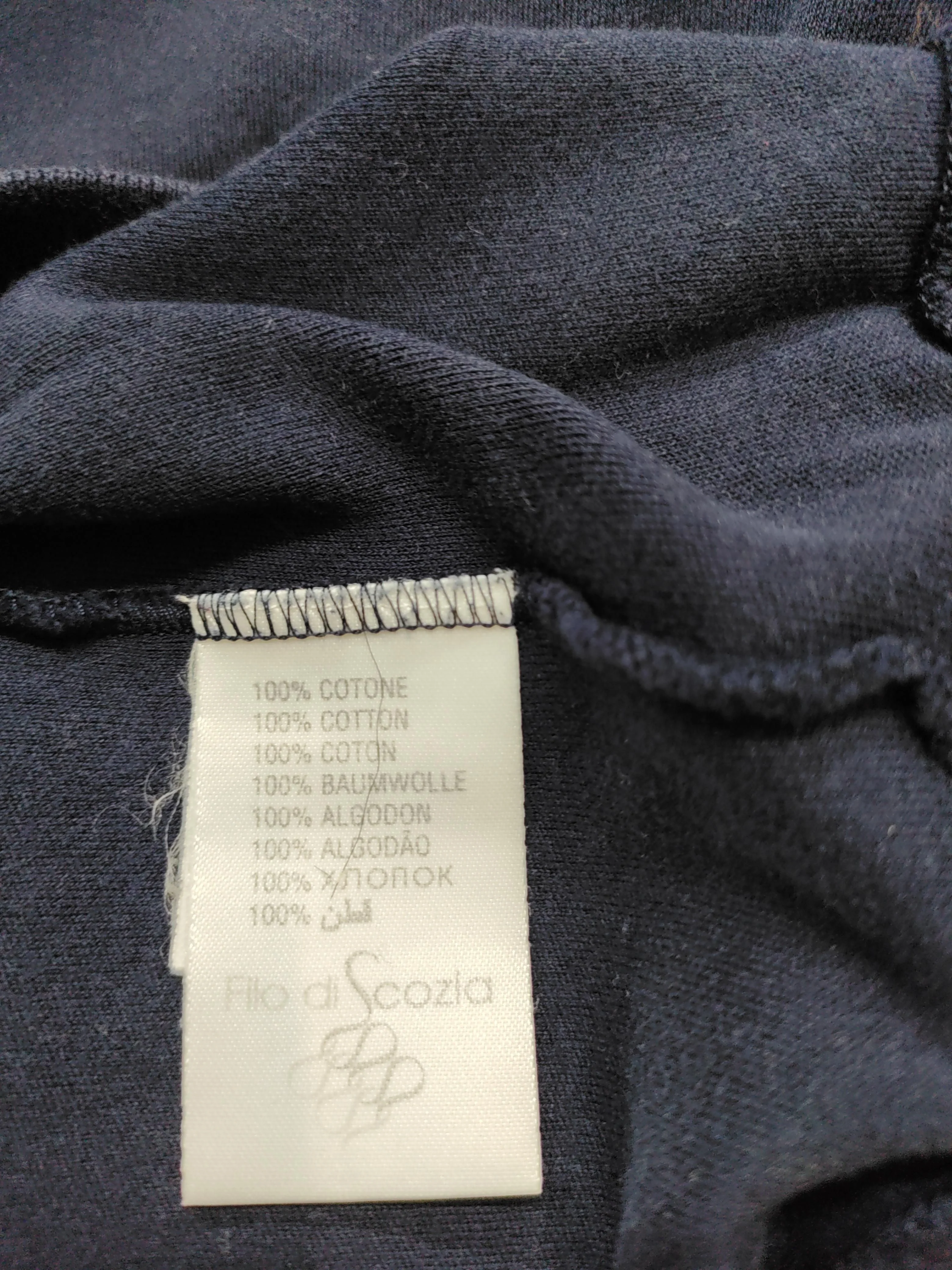 Marbas Men's Jumper M Blue 100% Cotton Mock Neck Pullover - Image 6