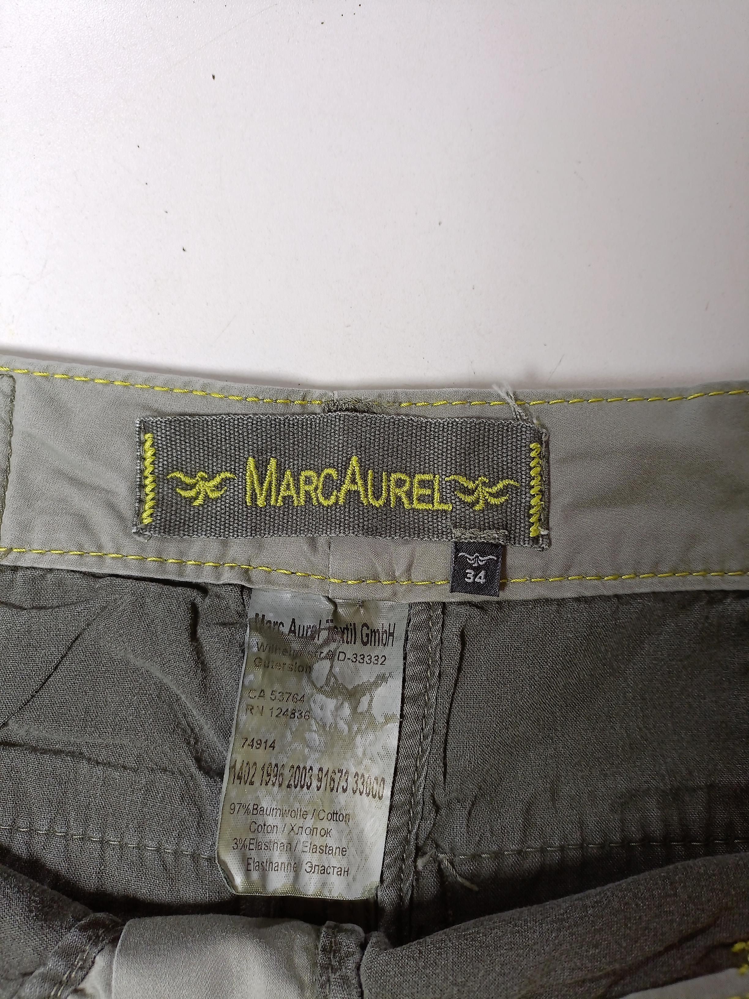Marc Aurel Women's Trousers UK 6 Grey Cotton with Elastane Straight Chino - Image 5