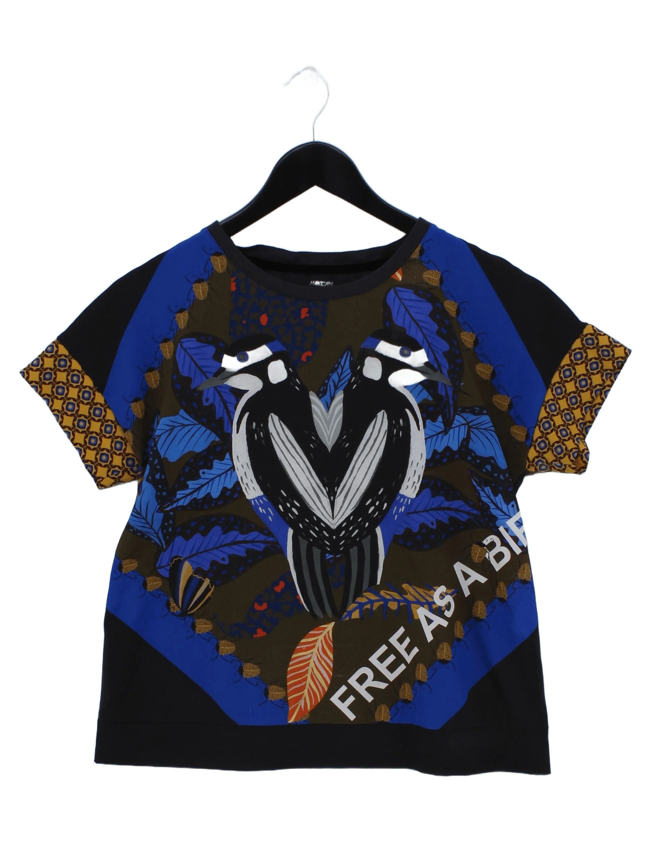 Marc Cain Women's T-Shirt S Multi Polyester with Cotton Basic
