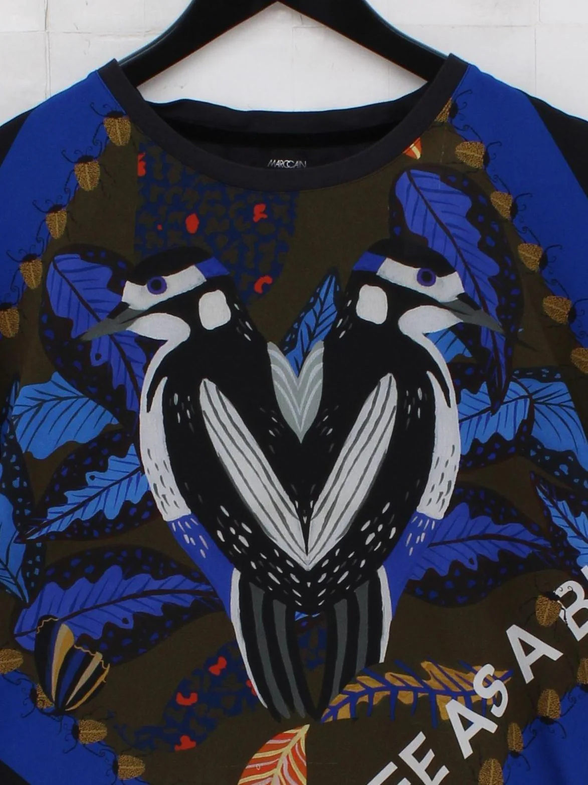 Marc Cain Women's T-Shirt S Multi Polyester with Cotton Basic - Image 3
