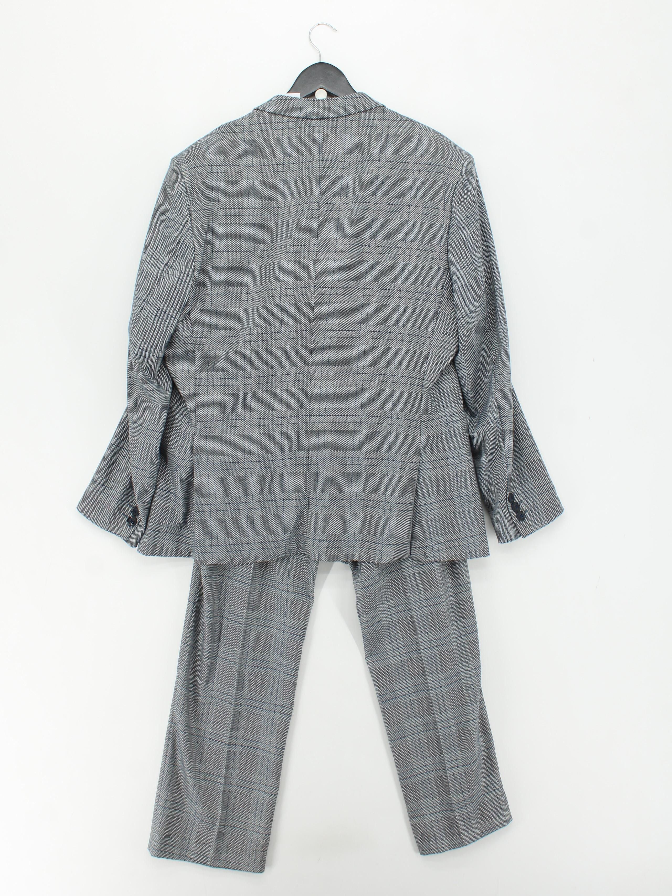Marc Darcy Men's Two Piece Suit Chest: 44 in Grey Polyester - Image 2