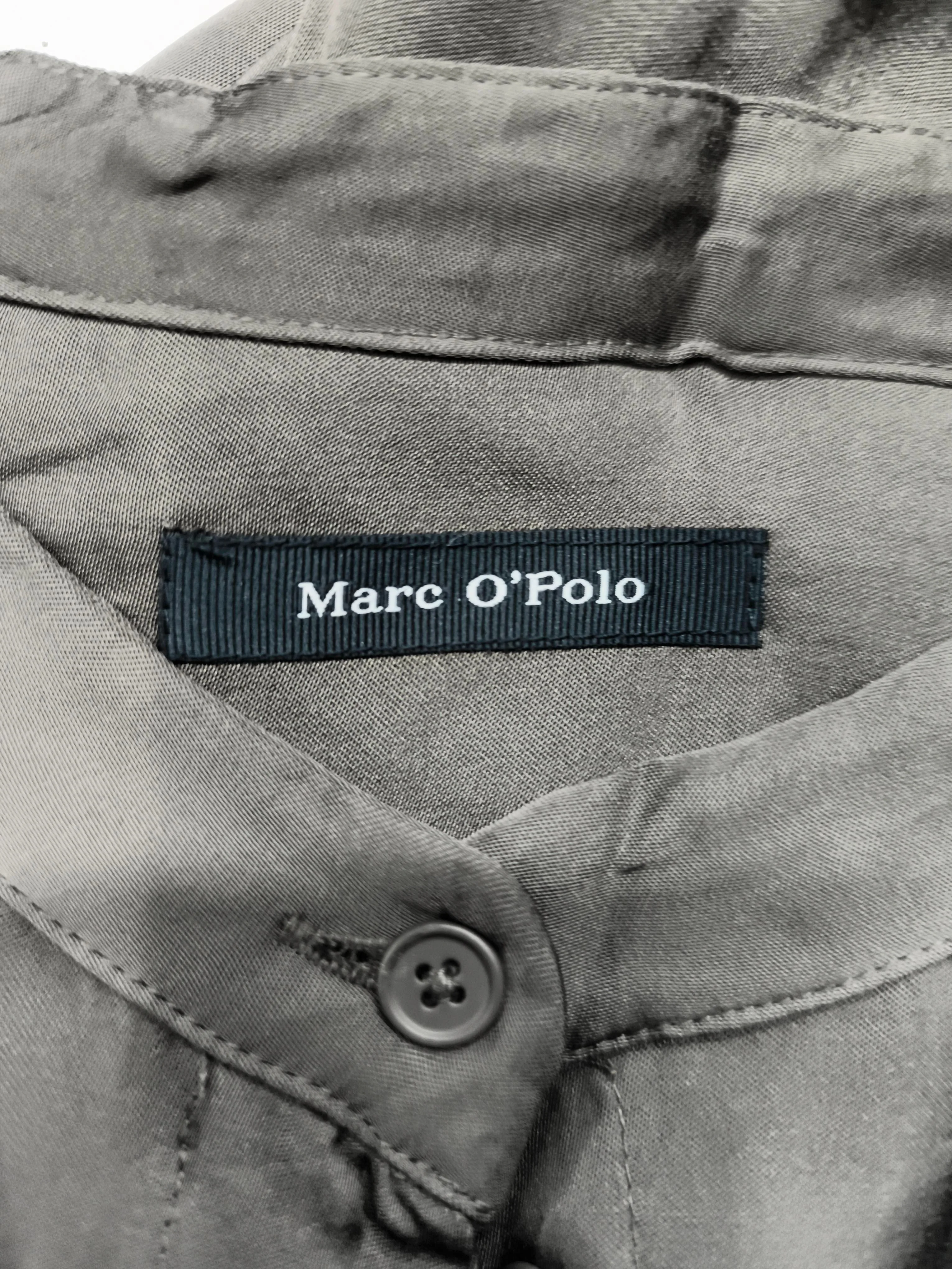 Marc O'Polo Women's Blouse UK 12 Brown 100% Viscose Long Sleeve Collared Basic - Image 5
