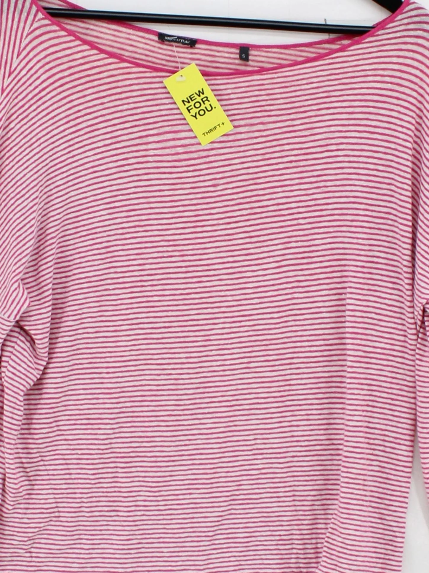 Marc O'Polo Women's T-Shirt S Pink 100% Other Basic - Image 3