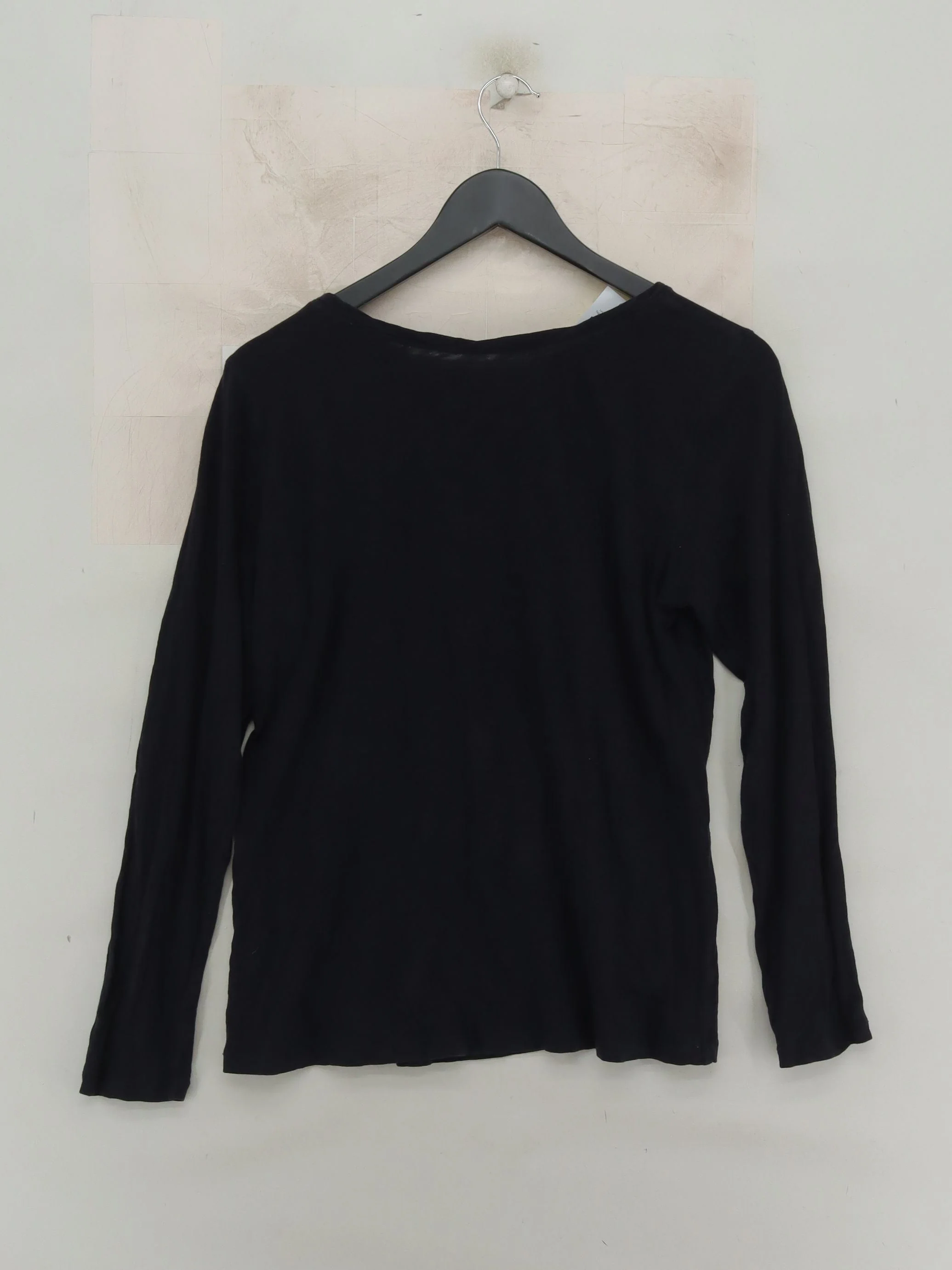 Marc O'Polo Women's Top M Black 100% Cotton Long Sleeve Round Neck Basic - Image 2