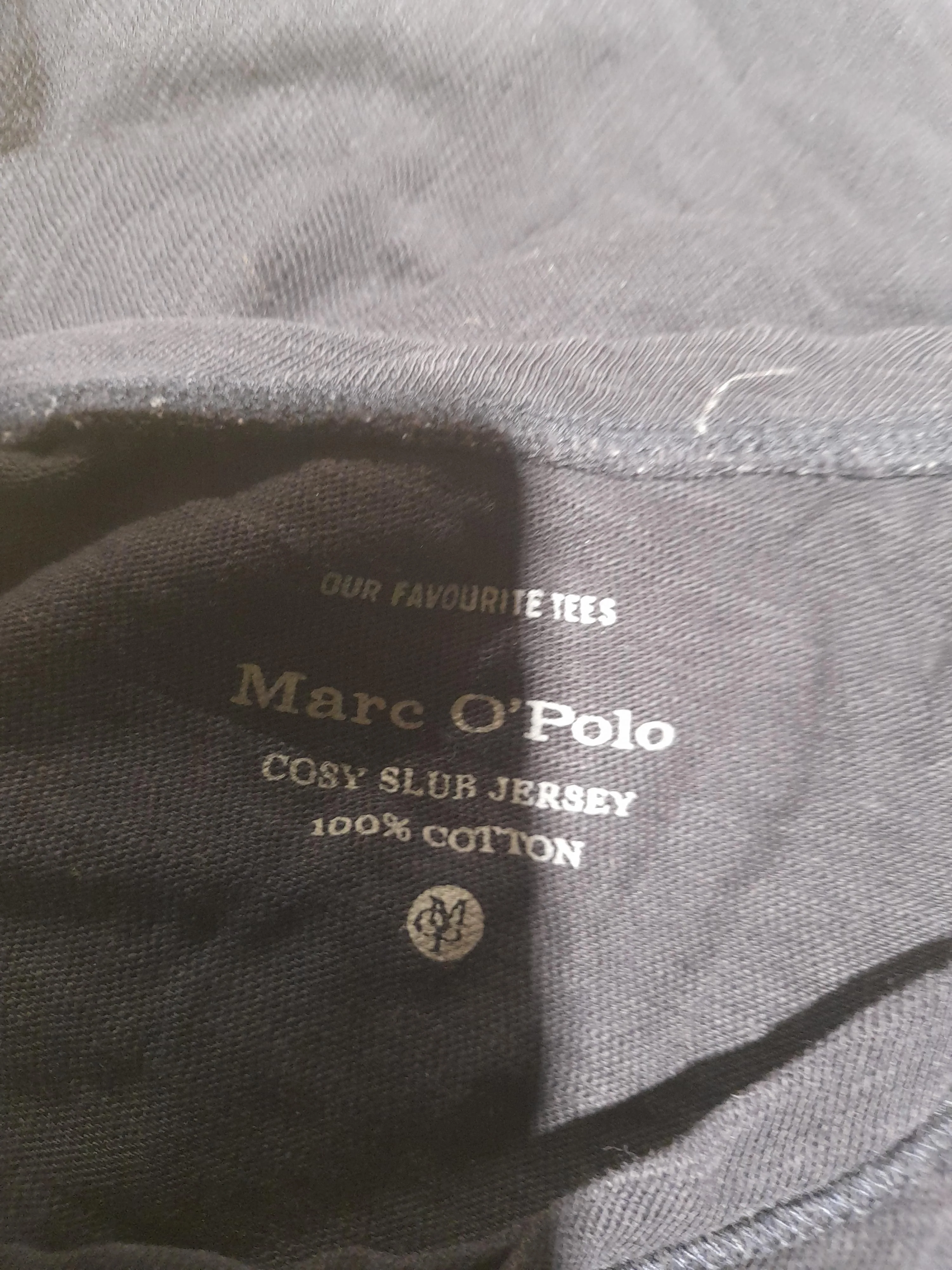 Marc O'Polo Women's Top M Black 100% Cotton Long Sleeve Round Neck Basic - Image 5
