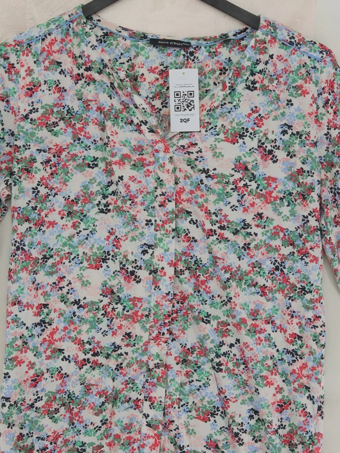 Marc O'Polo Women's Top S Multi Lyocell Modal with Cotton Basic - Image 3