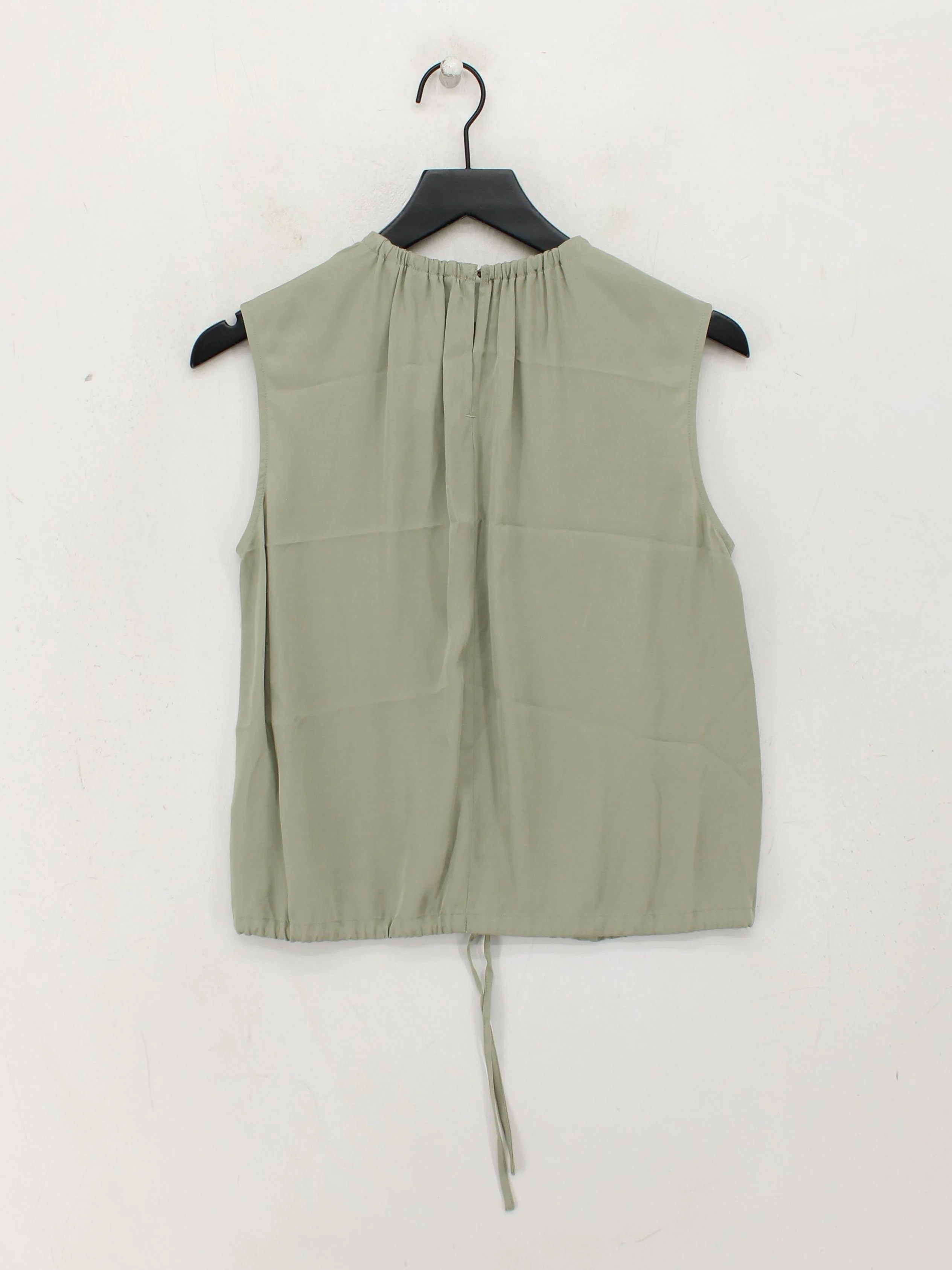 Marc O'Polo Women's Top XS Green 100% Viscose Sleeveless High Neck Basic - Image 2