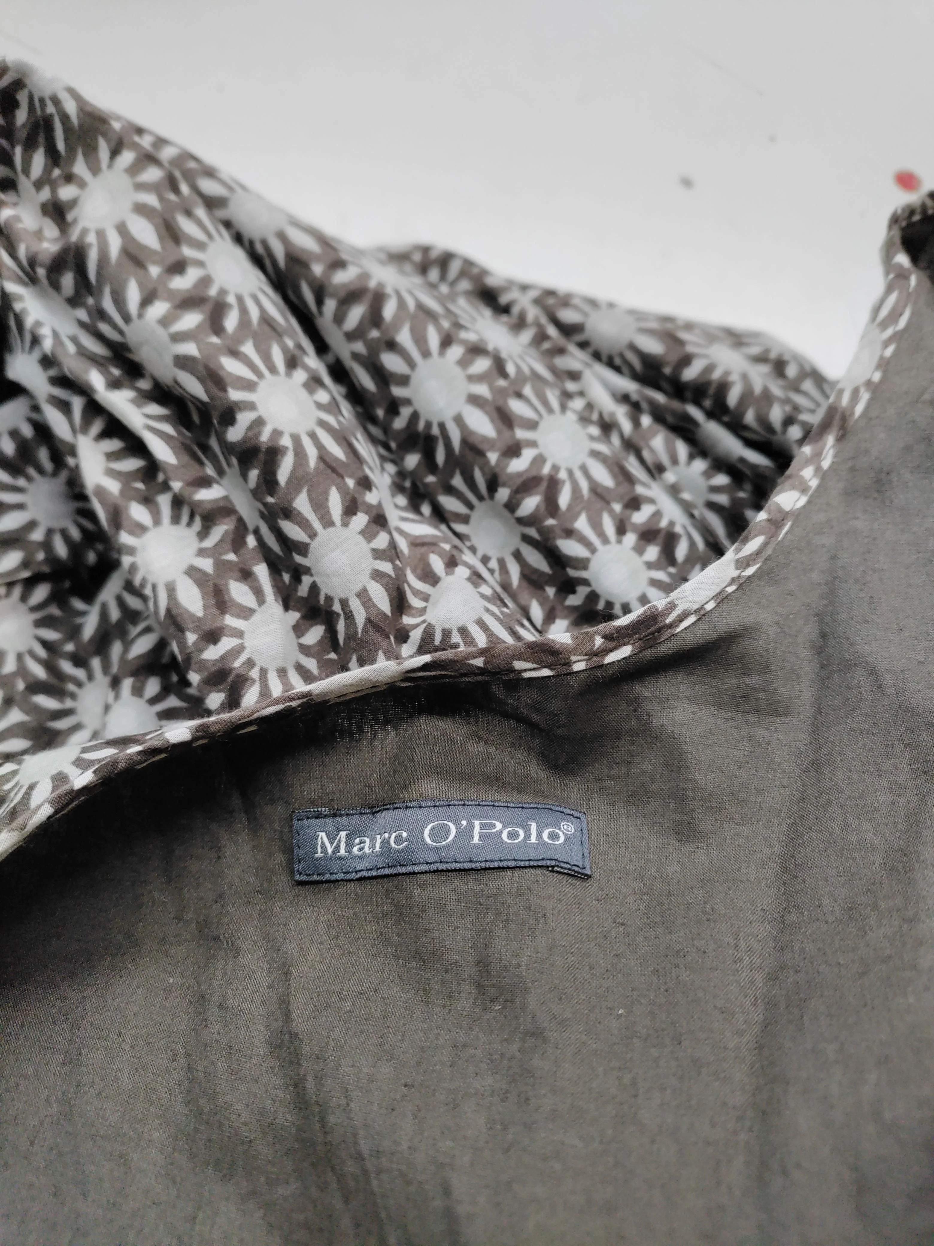 Marc O'Polo Wrap Mini Dress M in Brown - Image 5