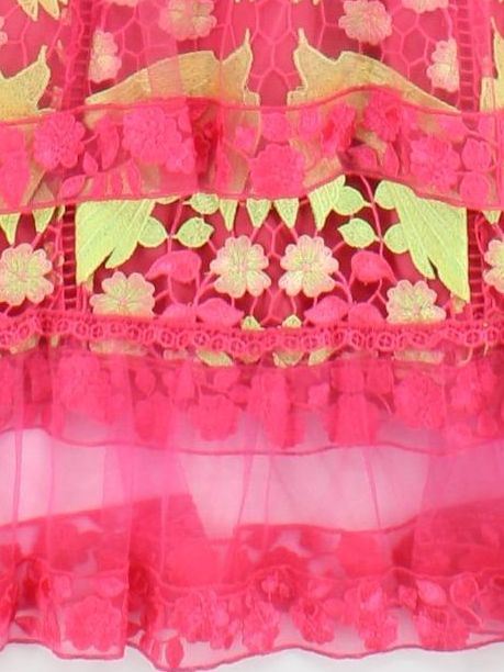 Marchesa Notte Mini Dress in Multi - Image 4
