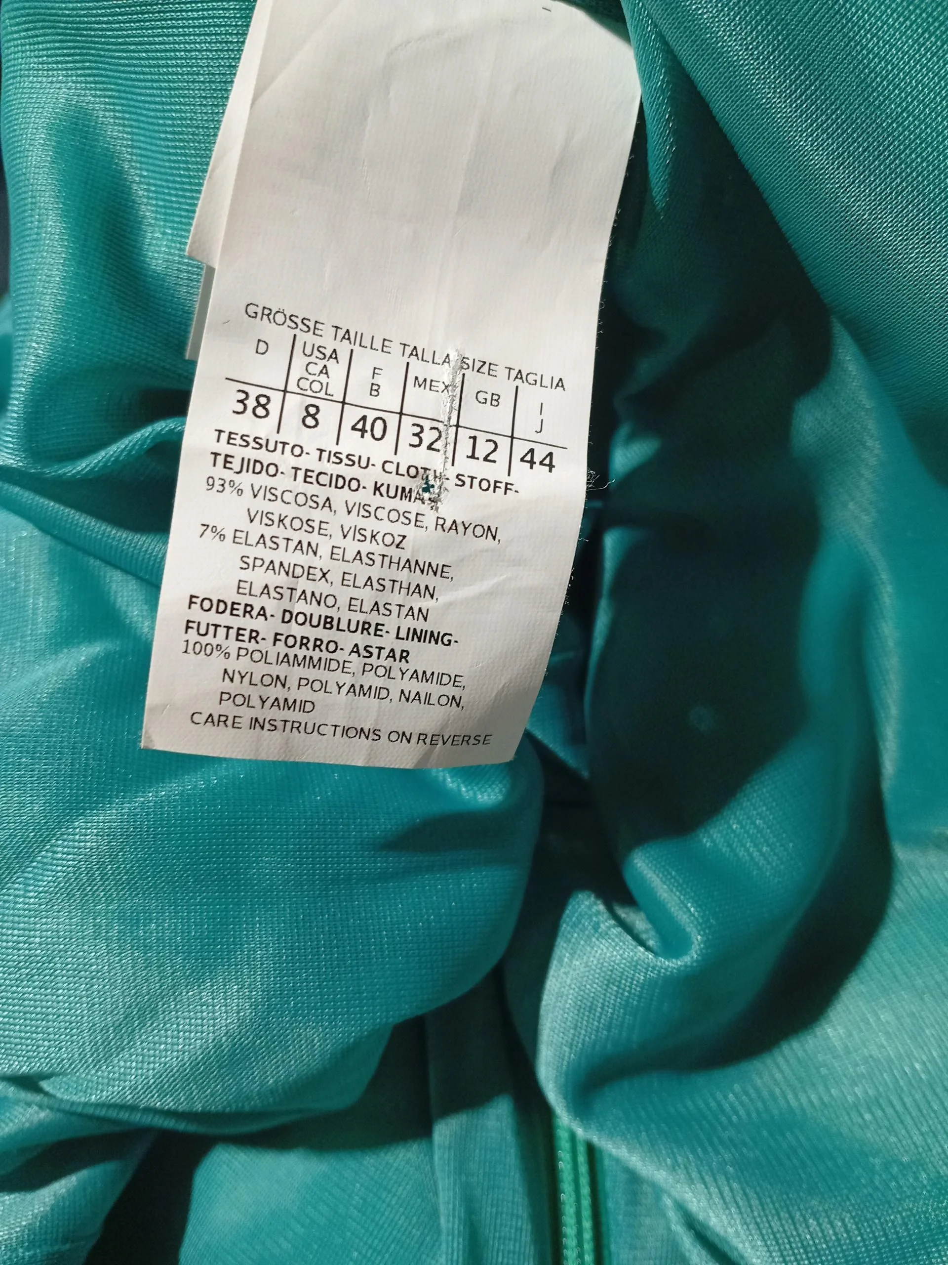Marella Bodycon Mini Dress UK12 in Green - Image 6