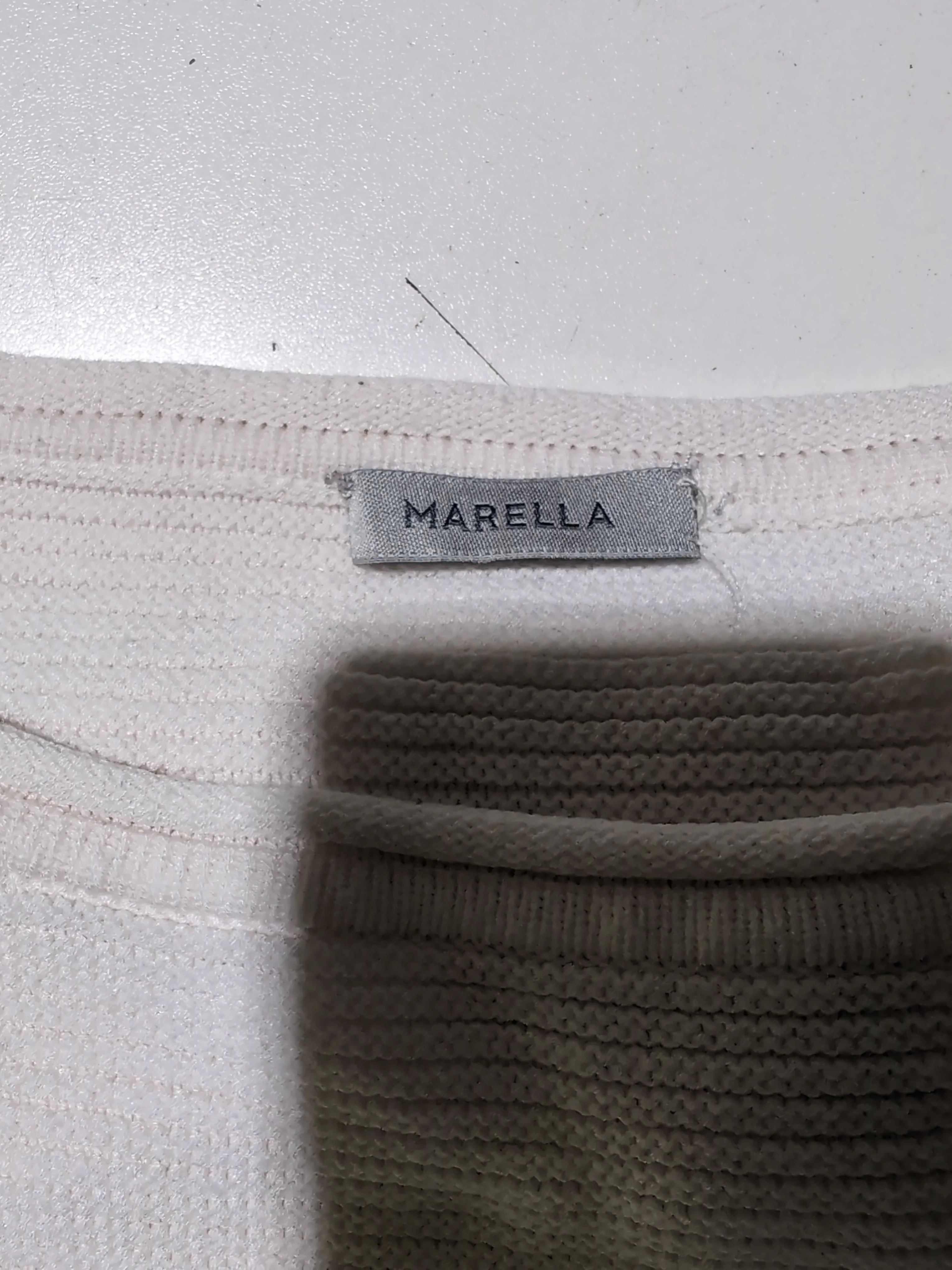 Marella Women's Jumper M Cream 100% Other Round Neck Pullover - Image 6