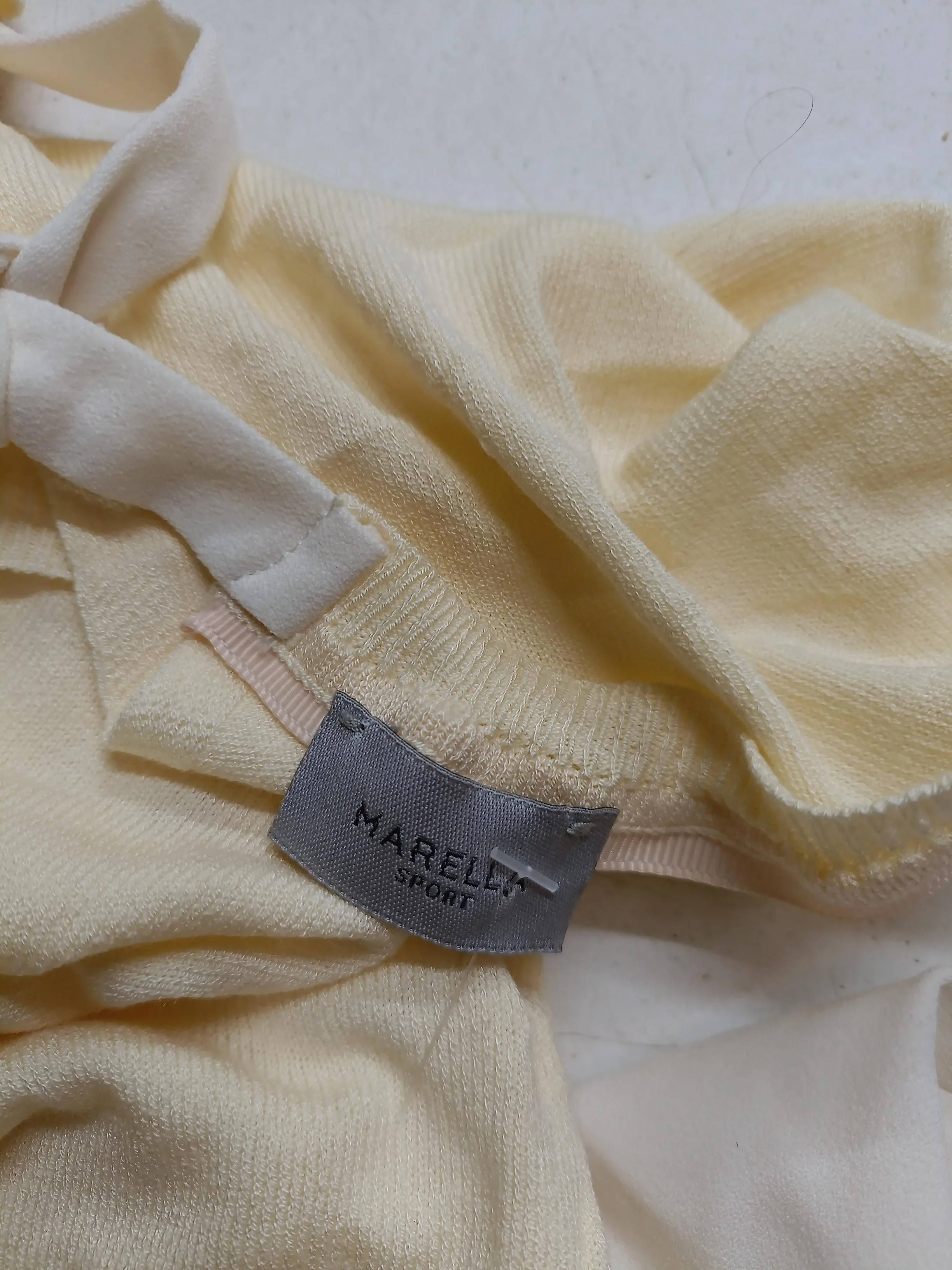 Marella Women's Jumper XL Yellow Viscose with Polyamide, Elastane Pullover - Image 5